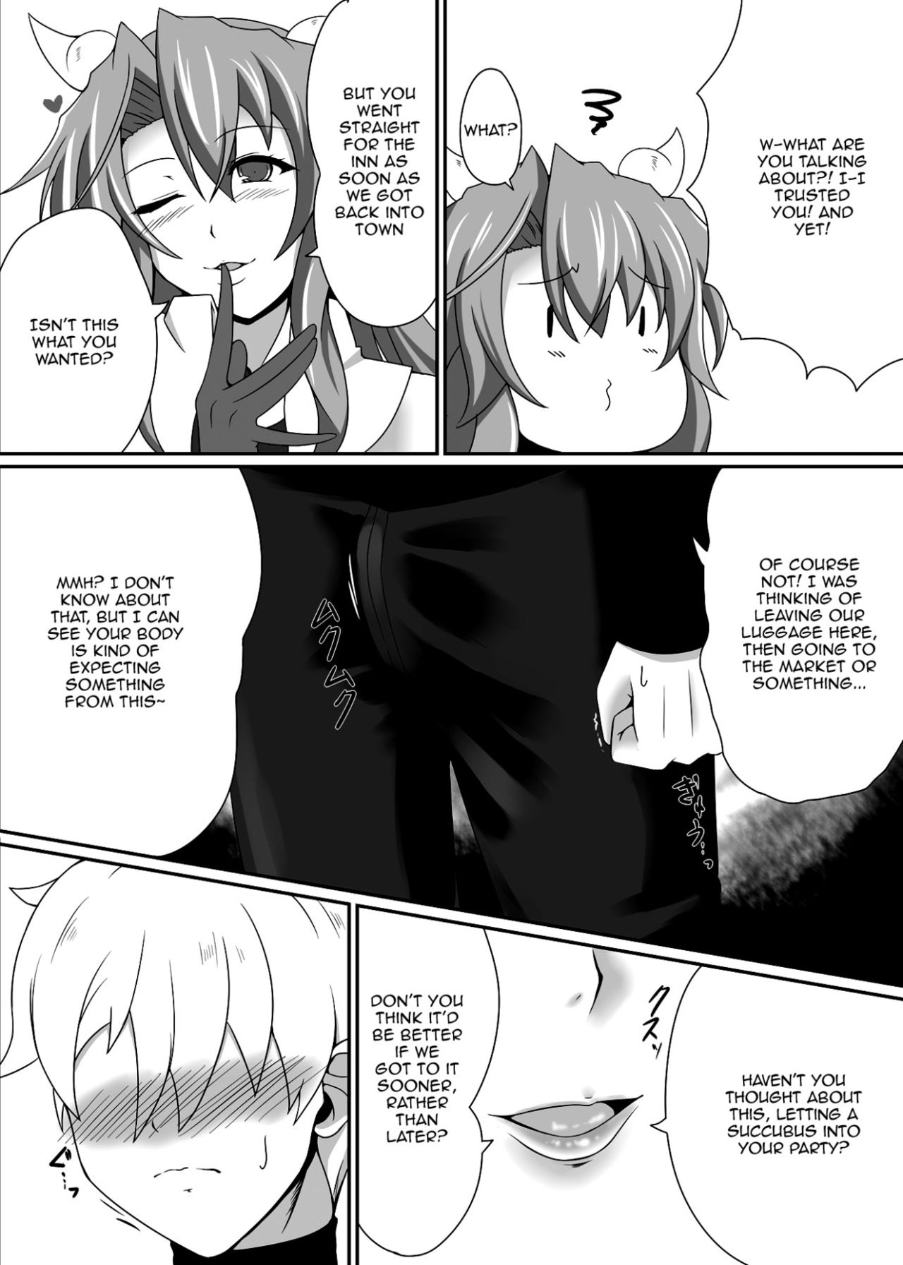 [Blue Blossom (Suzuki Sakura)] Bouken no Nakama ni Succubus o | Having a Succubus as a Traveling Companion [English] {Doujins.com} [Digital] image number 6
