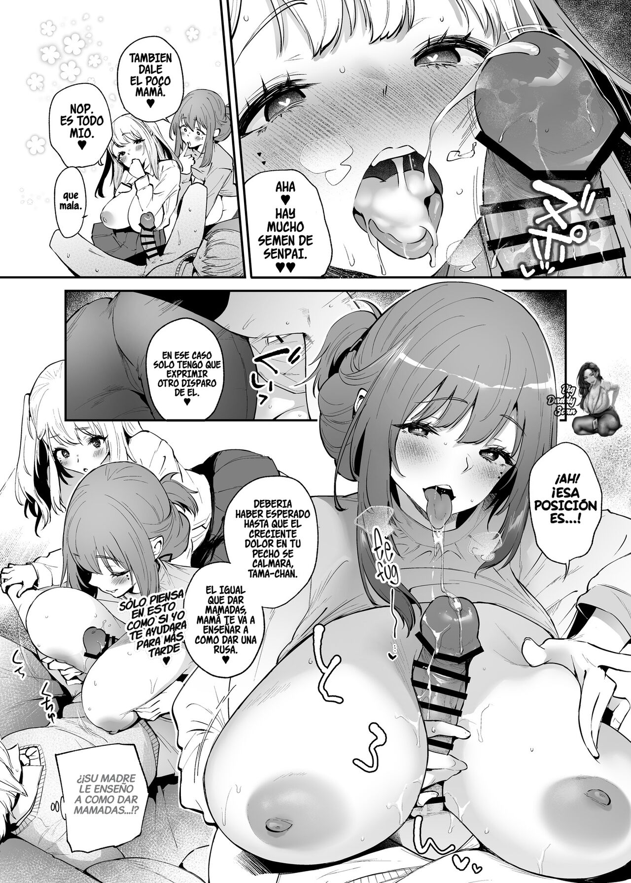 [Mata Ashita. (Oohira Sunset)] Boku to Kanojo to Kanojo no Haha to | Ella, su mamá y yo [Spanish] image number 14