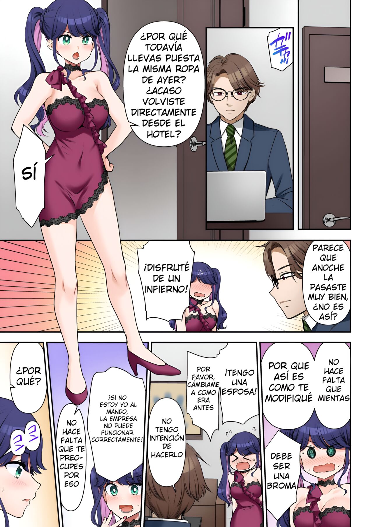 [TSF no F (Sakura Hanatsumi)] Jinsei Henkou Keiyaku Shachou♂ → Sex Hisho♀ | Contrato de cambio de vida Presidente♂ → Sexretaria Sexual♀ [Spanish] imagen número 20