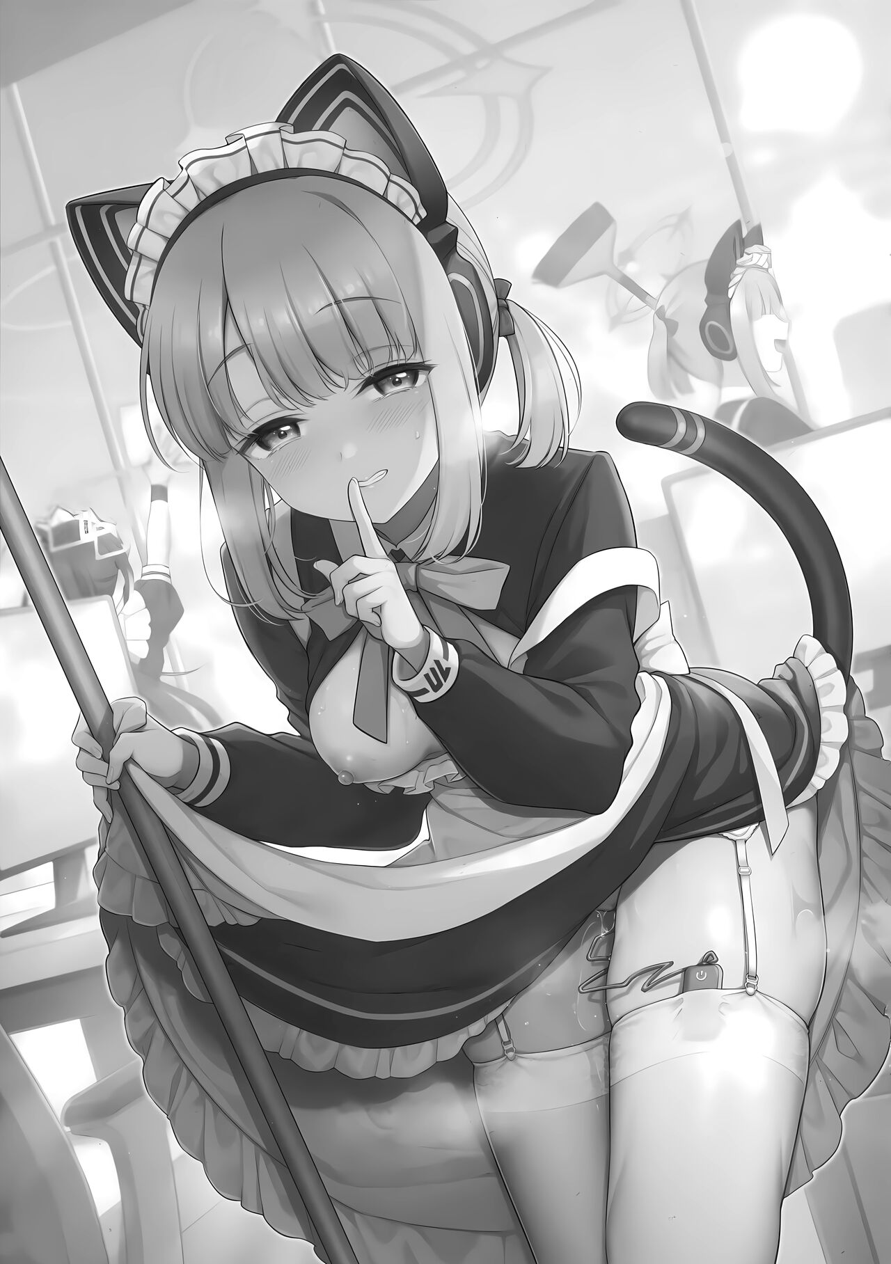 (C103) [K+W (sasachinn)] Sensei, Minna ni wa Naisho Desu yo? (Blue Archive) [English] [YetAnotherTranslator] 3eme image