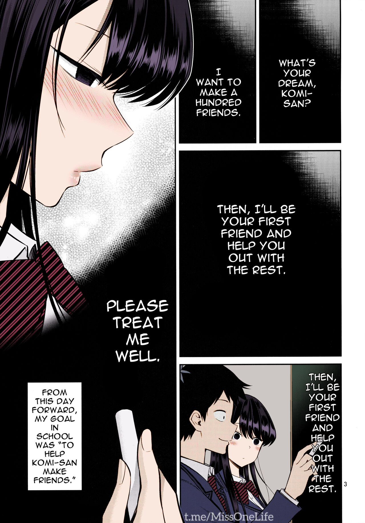 [Popochichi (Yahiro Pochi)] Komi-san wa, Binkan desu. | Komi-san Is Sensitive. (Komi-san wa, Komyushou desu.) [English] {Doujins.com} [Colorized] image number 2