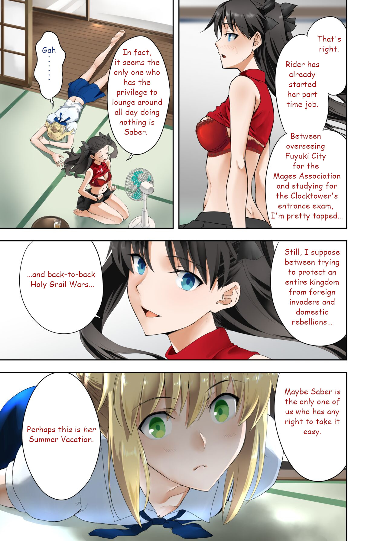 [CRAZY CLOVER CLUB (Kuroha Nue)] Saber no Natsuyasumi (SABER COMPLEX) (Fate/stay night) [English] [Digital] image number 3