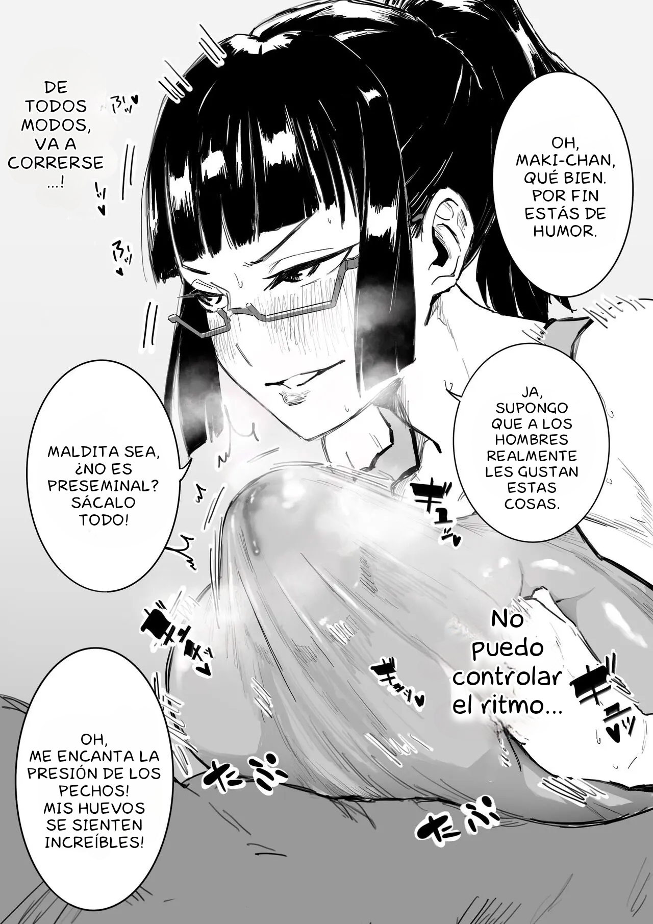 [Chiyo Mako] Kouhai no Tame ni Hitohadanuida Zenin Maki ga Onaho Ochi Suru Dake | Maki Zenin se quita la ropa por el bien de su compañero menor, solo para rendirse en la masturbación (Jujutsu Kaisen) [Spanish] numero di immagine  3