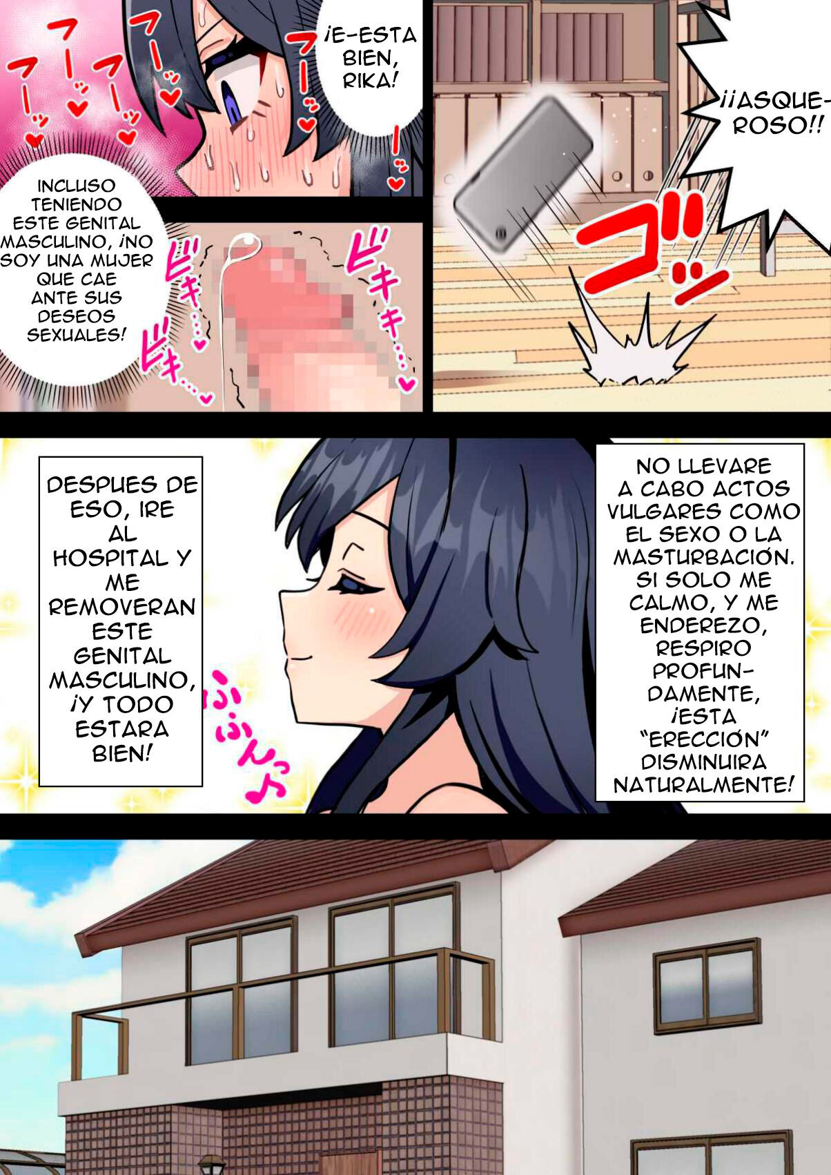 [Hotaru] Koutensei Futanari JK ga Seiyoku ni Makete Shiko Saru ni Naru Hanashi | Una chica de secundaria futanari que sucumbe a su deseo sexual y se convierte en semental [Spanish] image number 7