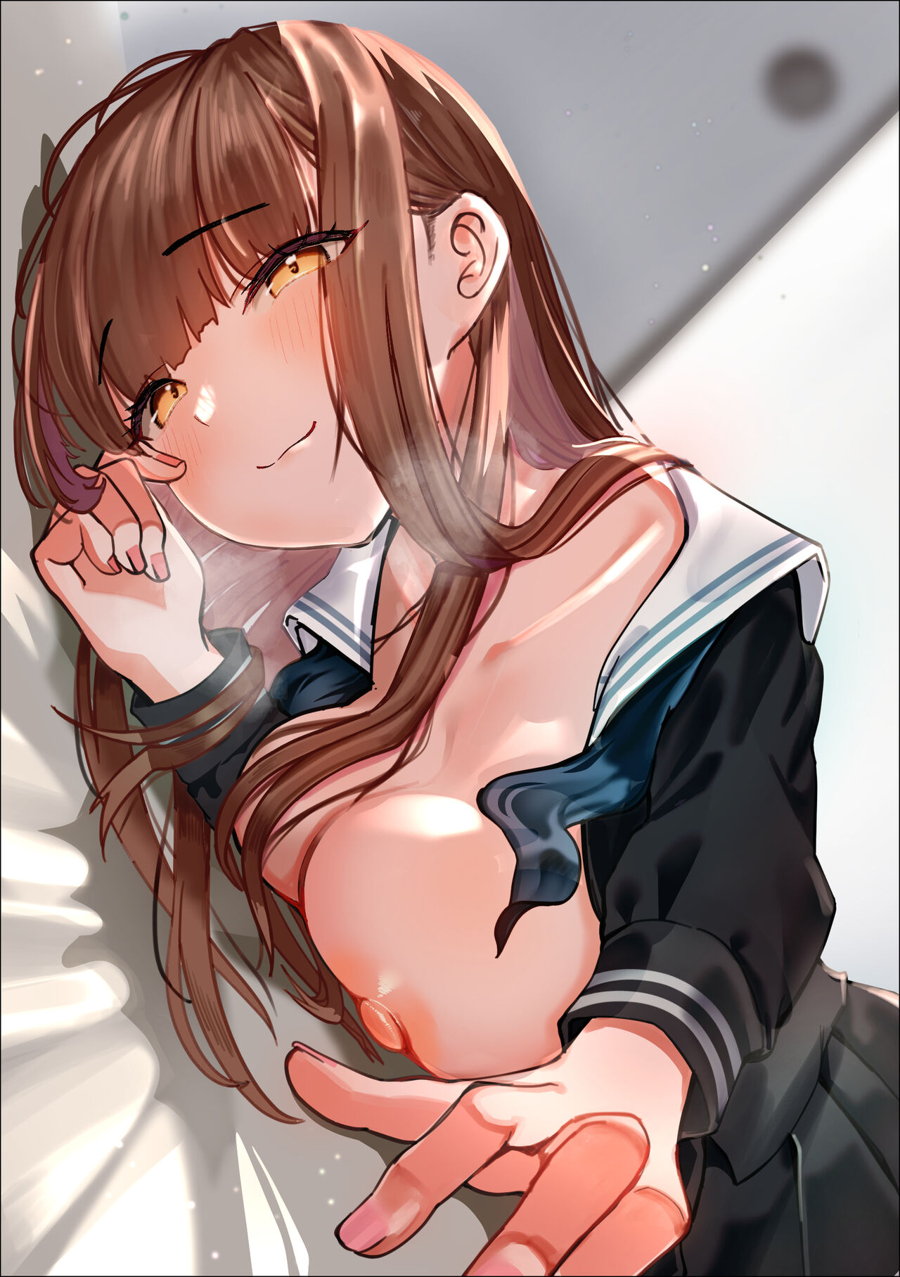 [Makuragi Zabuton] Iede Shite Kita Kyonyuu Osananajimi to Amaama Sex Suru Hanashi 2eme image