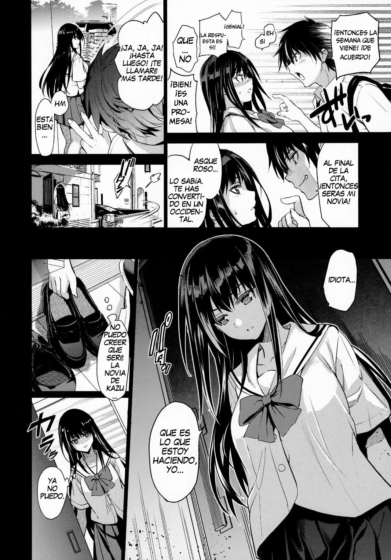 (C99) [Jingai Makyou (Inue Shinsuke)] Otonari no Nie Ni (2) - Chichi ni Enko o Shiirareru Osananajimi [Spanish] imagen número 6