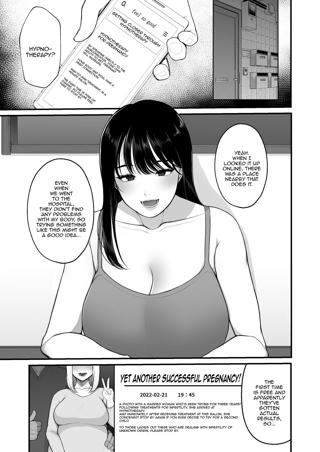 [Nanda Kono Sekai (Giriken)] Ninkatsu Hitozuma Akutoku Saimin Ryouhou de Gokainin /  A Housewife Looking To Get Pregnant Gets Inseminated By The Wrong Person Misusing Hypnosis Therapy [English] {Doujins.com} numero di immagine  2
