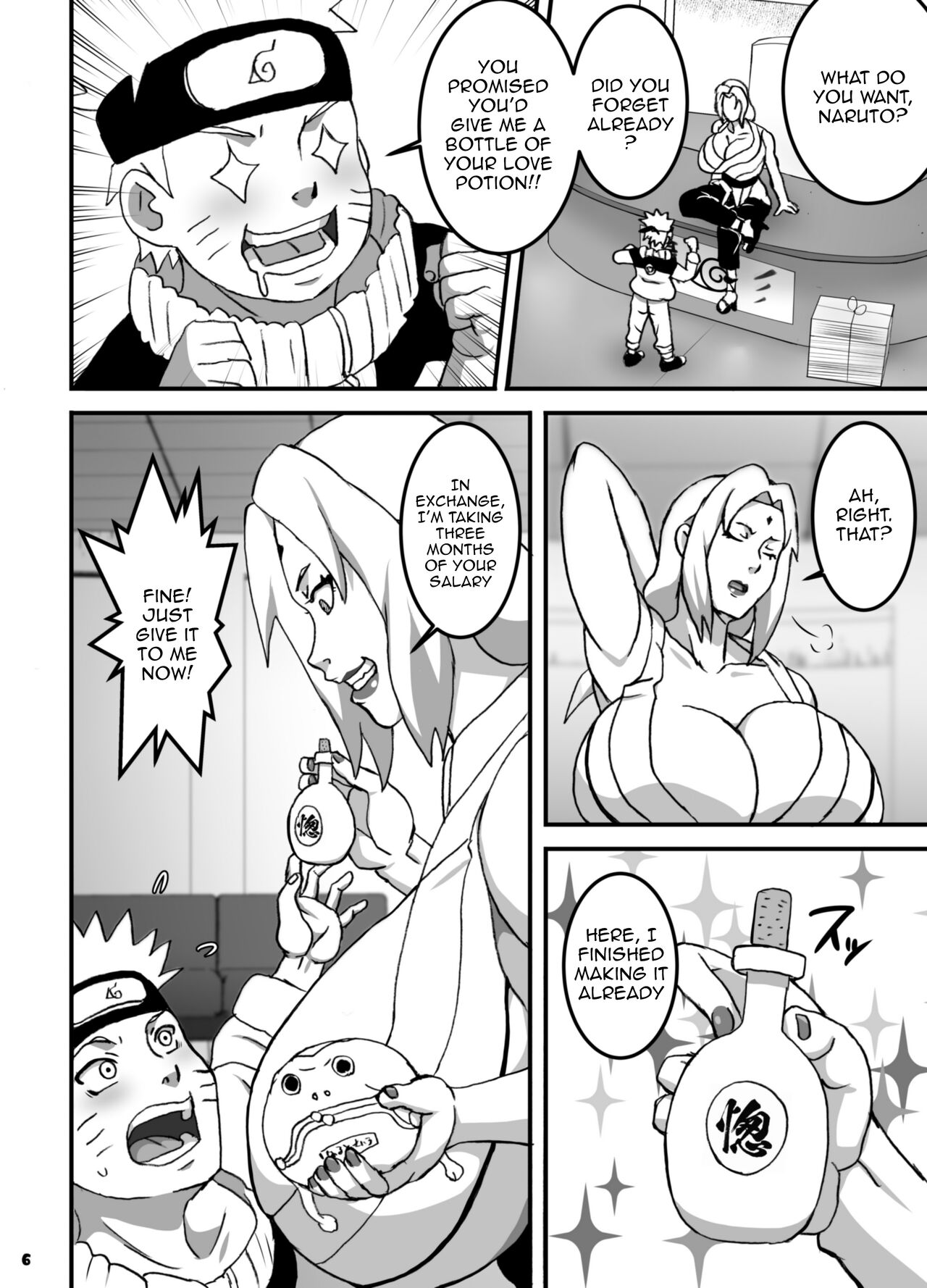 [NARUHO-Dou (Naruhodo)] ToroTsuna Hokage Horegusuri no Nan no Maki / Melty Tsunade - Story About The Hokage's Hardships Caused By a Love Drug (Naruto) [Digital] [English] {Doujins.com} image number 7