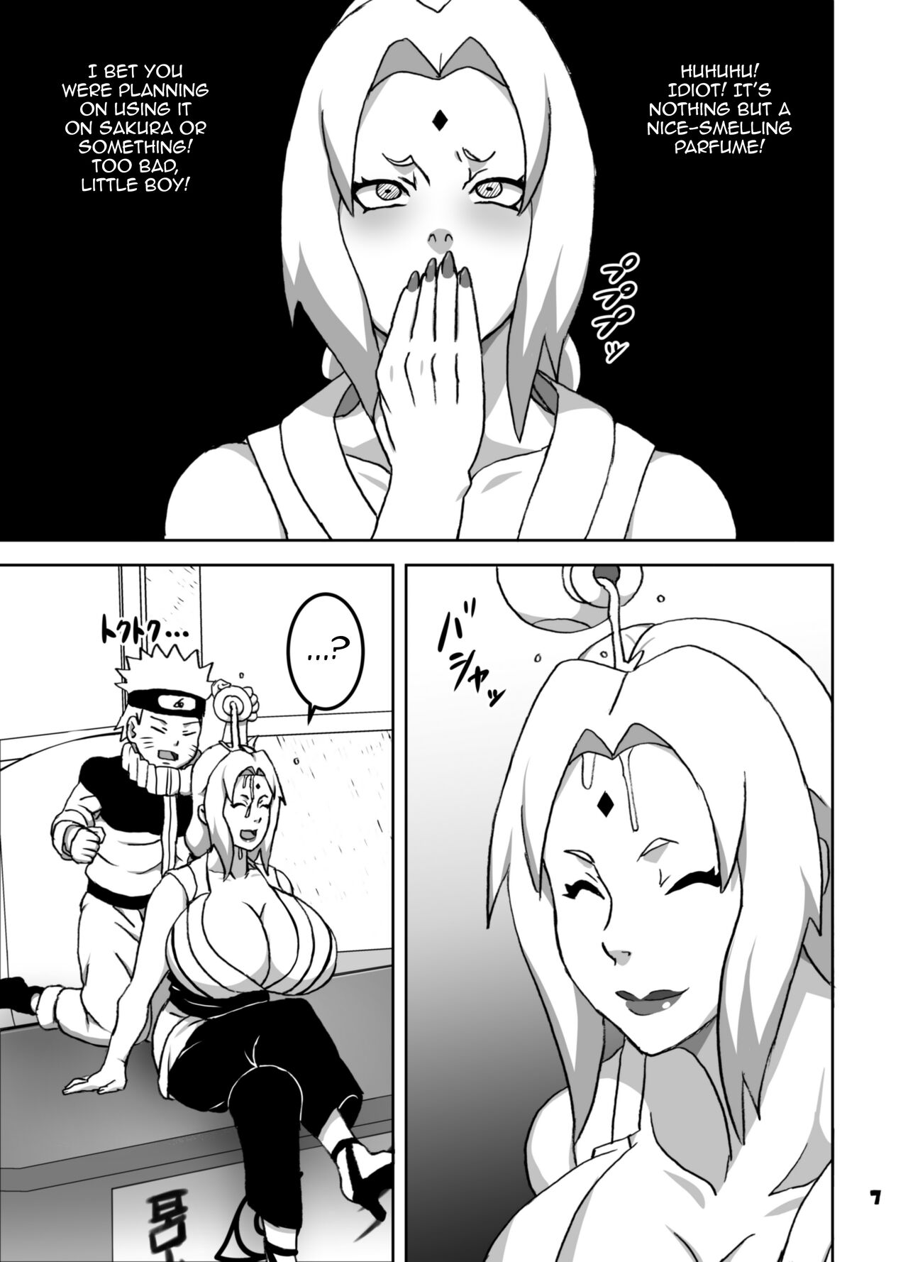 [NARUHO-Dou (Naruhodo)] ToroTsuna Hokage Horegusuri no Nan no Maki / Melty Tsunade - Story About The Hokage's Hardships Caused By a Love Drug (Naruto) [Digital] [English] {Doujins.com} image number 8