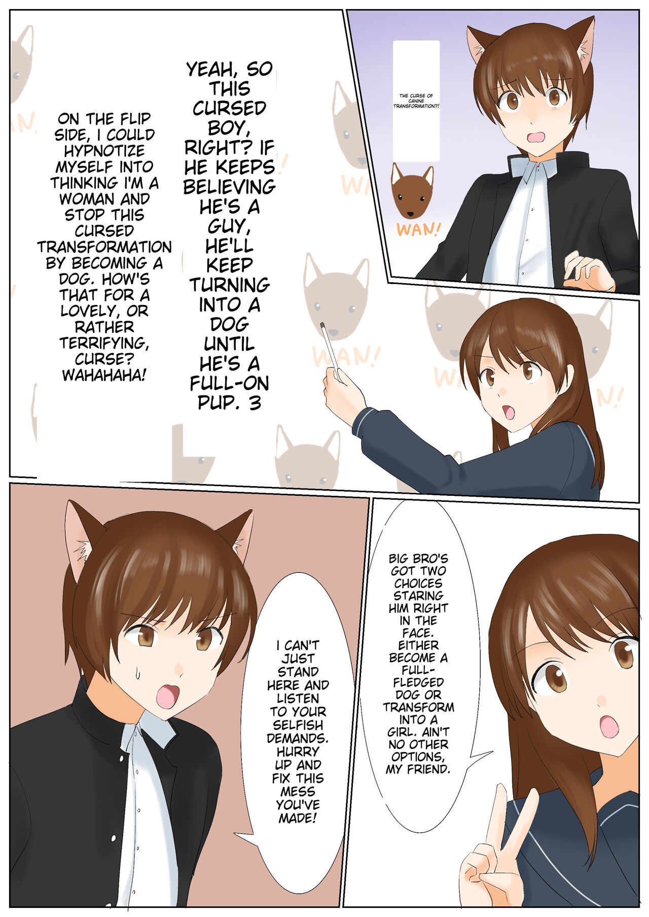 [Amuai Okashi Seisakusho (Kaiware Daikon, Uiti H Kai)] Inu ni Naritakunai nara, Onnanoko ni Naru shika Nai yo ne? Onii-chan ichigoreader numero di immagine  4