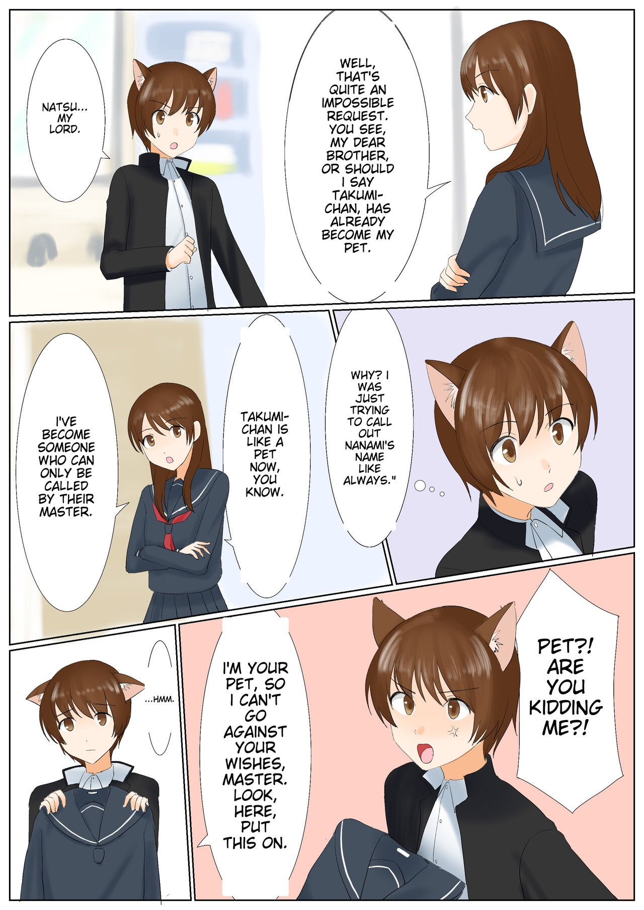 [Amuai Okashi Seisakusho (Kaiware Daikon, Uiti H Kai)] Inu ni Naritakunai nara, Onnanoko ni Naru shika Nai yo ne? Onii-chan ichigoreader numero di immagine  5