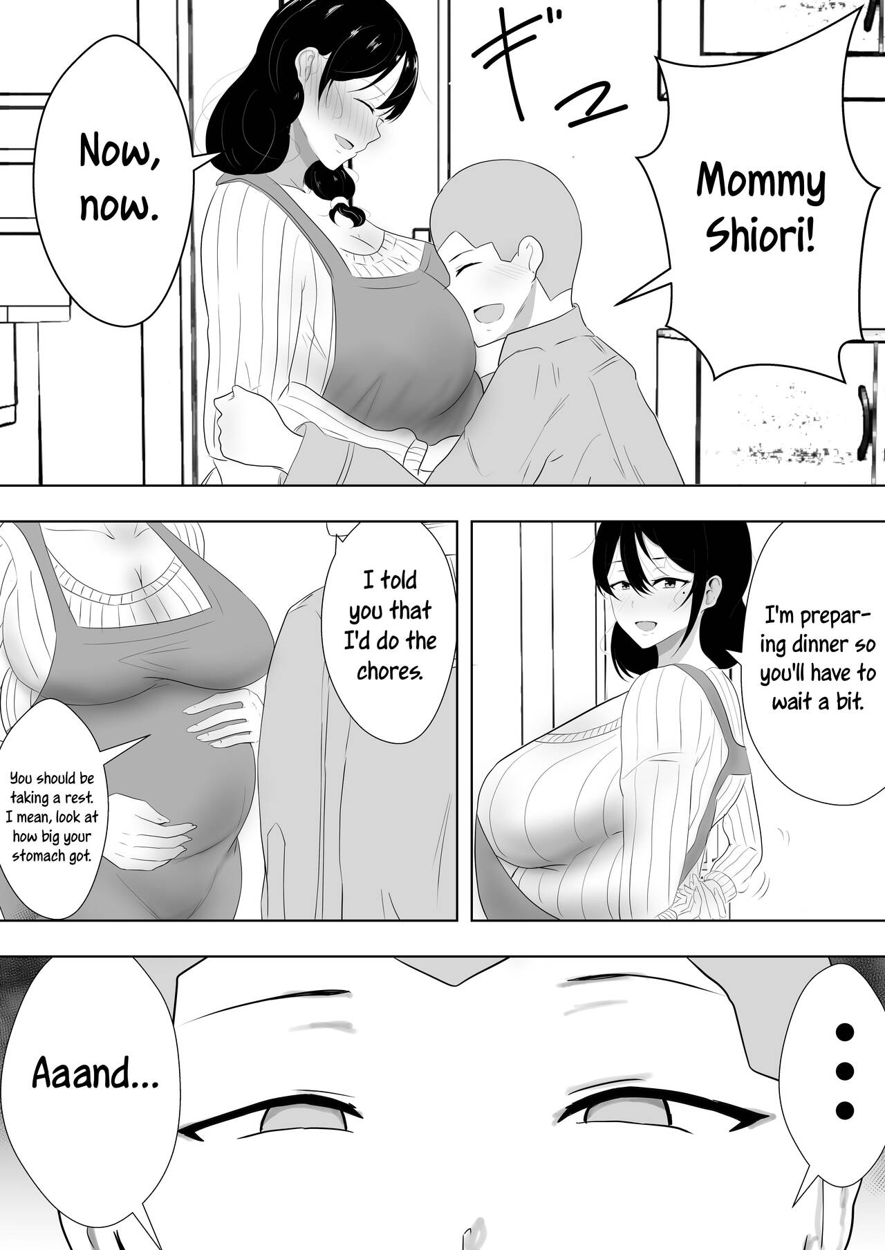 [Tarobaum] Tomokano Kaa-chan Soushuuhen Kakiorishi Manga [Shiori Mama Body Hara Namaecchi Hen] [English] [joobuspaidatr] numero di immagine  4