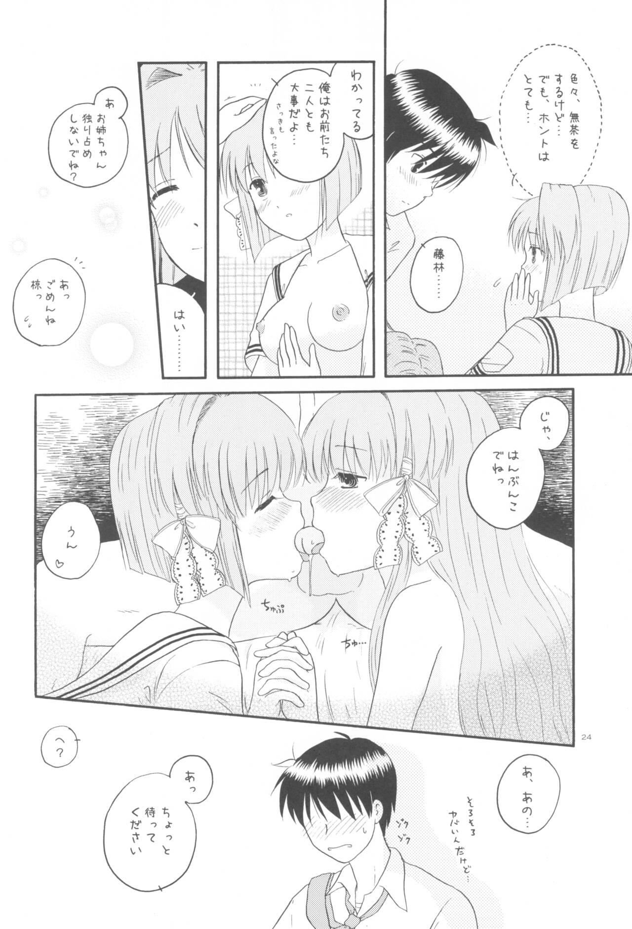 (COMIC1☆2) [Mugi-Batake (Takahashi Mugi)] Honto no Kimochi (Clannad) imagen número 23