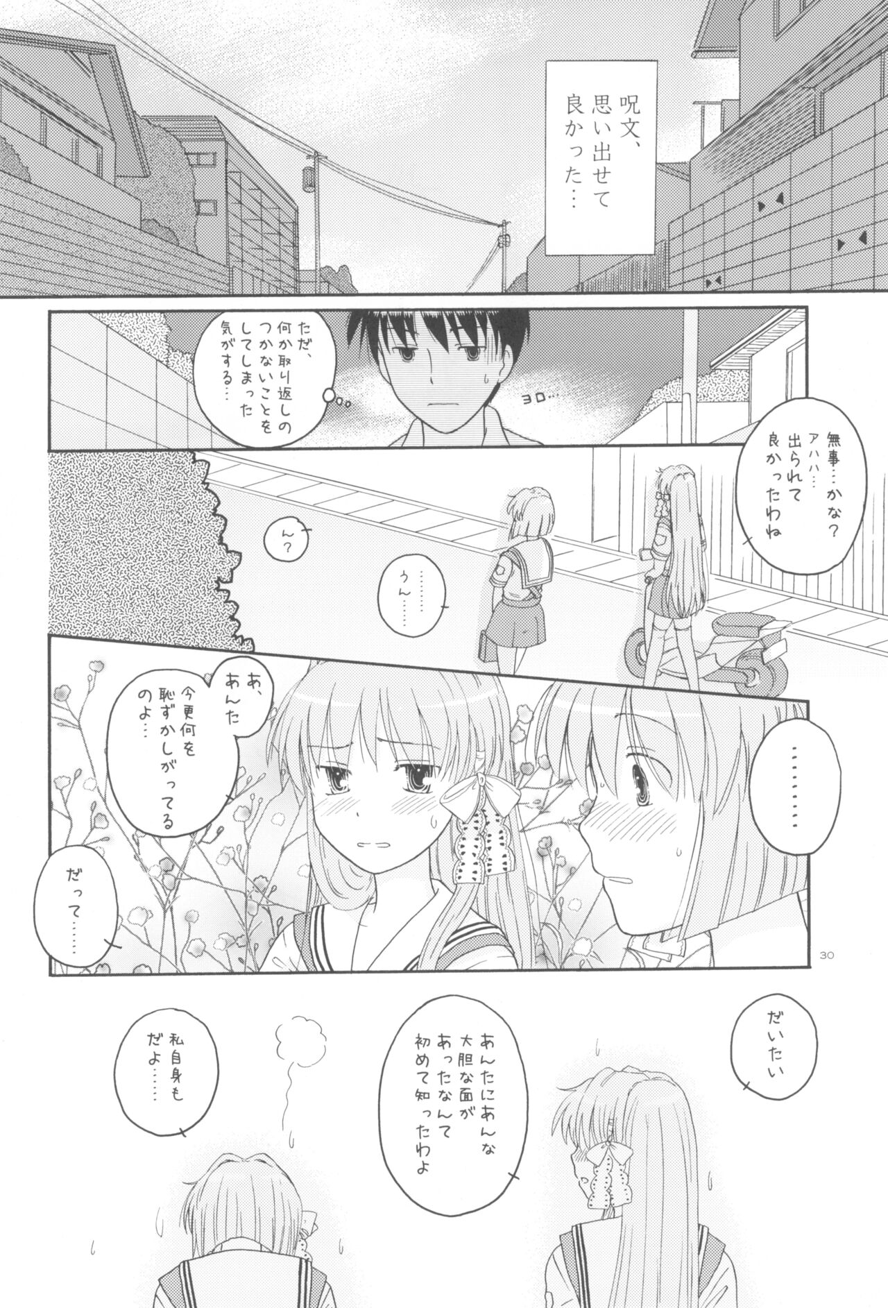 (COMIC1☆2) [Mugi-Batake (Takahashi Mugi)] Honto no Kimochi (Clannad) imagen número 29