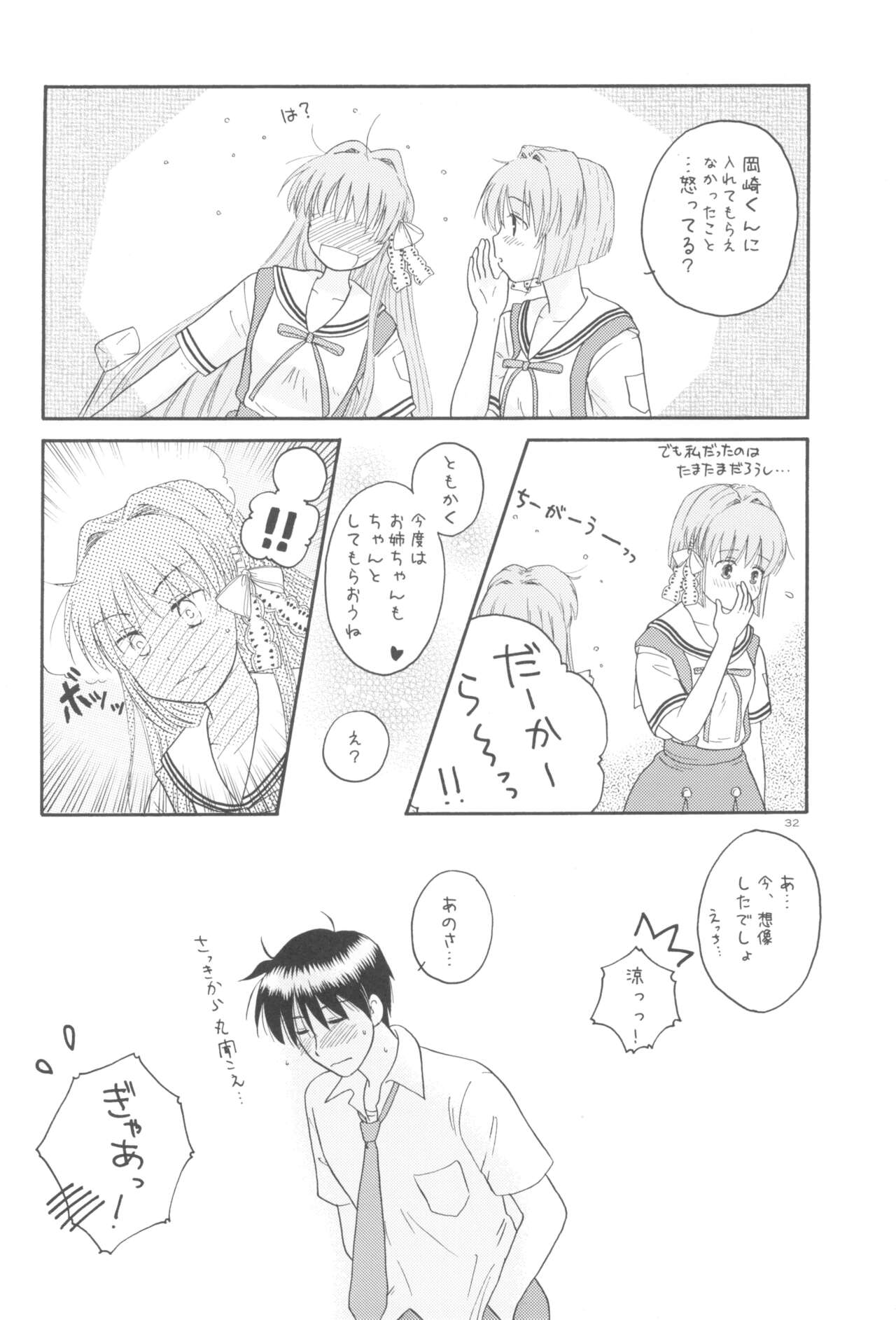 (COMIC1☆2) [Mugi-Batake (Takahashi Mugi)] Honto no Kimochi (Clannad) imagen número 31