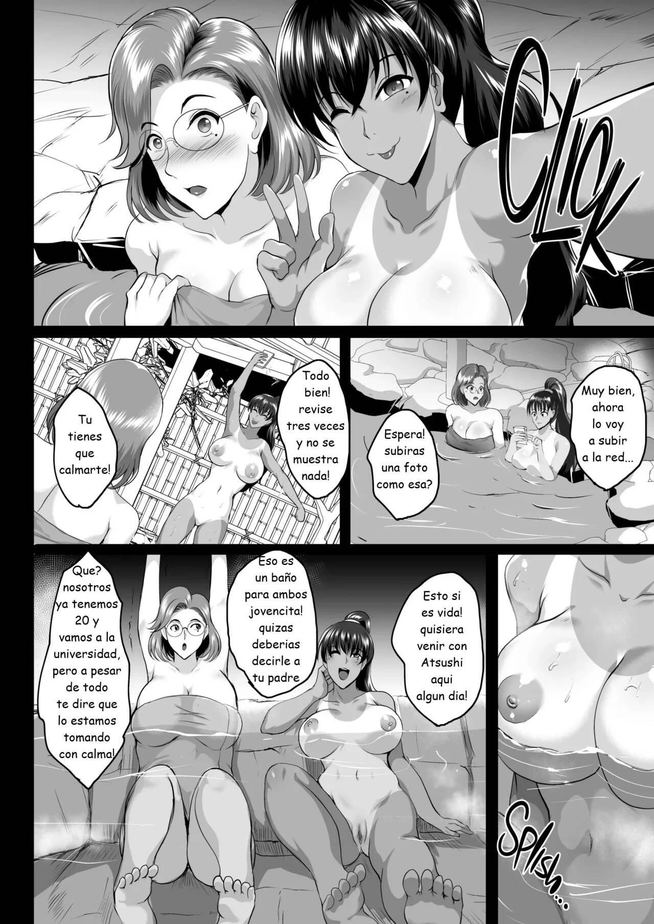 [Shouchuu MAC (Hozumi Kenji)] Oyako Onsen Ryokou Choukyou Kiroku + Choukyou Juseizumi Oyako Netorare Kiroku [Spanish] [Decensored] [Digital] [Incomplete] 이미지 번호 2