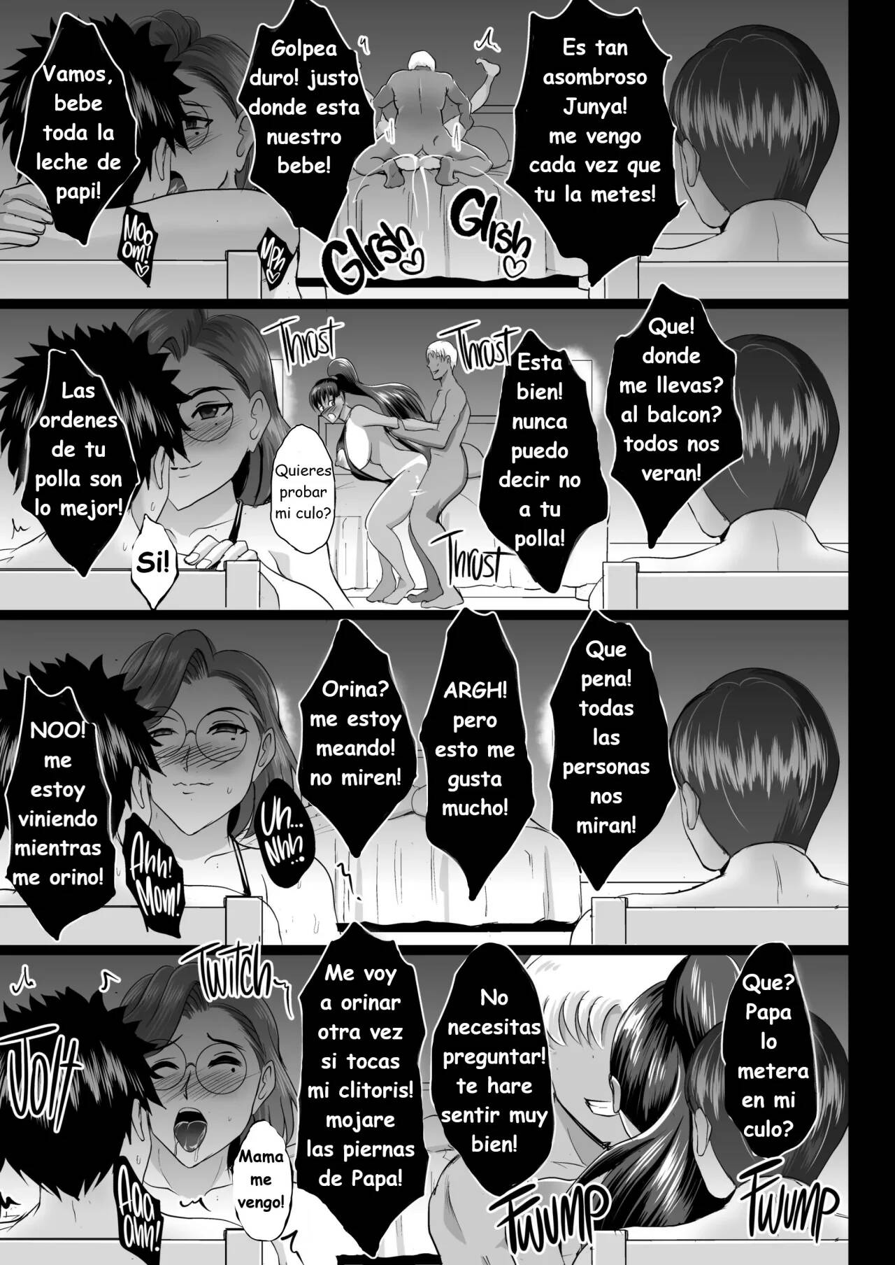 (Hozumi Kenji) Diario de madre e hija adulteras entrenadas y preñadas [Spanish] numero di immagine  38