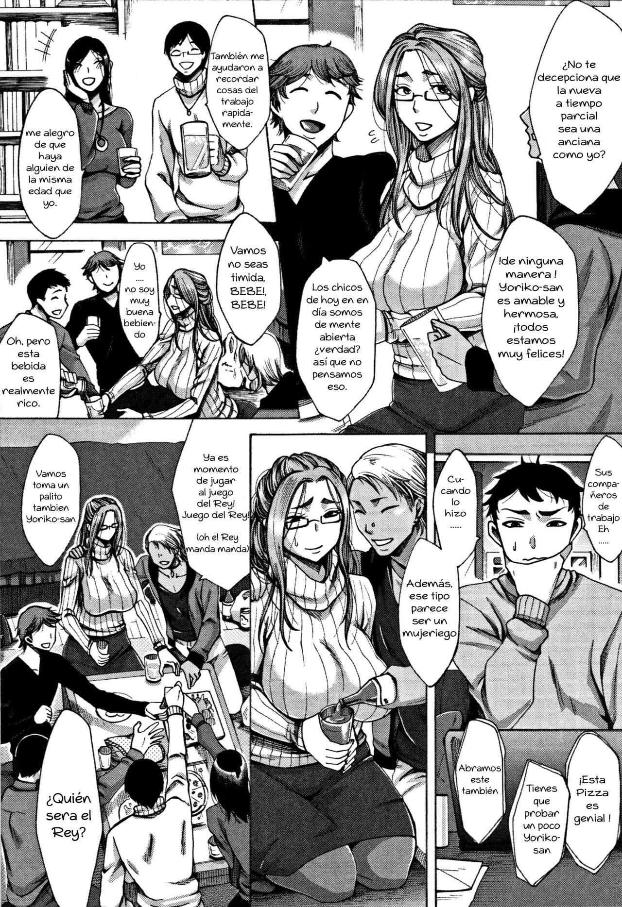 [Tukisiro Saya] Kangeikai | Fiesta de Bienvenida (Tsuma-tachi no Sukebe Doki) [Spanish] [Zonkray] image number 3