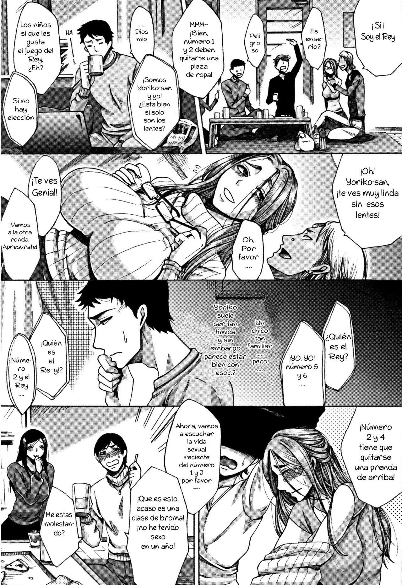 [Tukisiro Saya] Kangeikai | Fiesta de Bienvenida (Tsuma-tachi no Sukebe Doki) [Spanish] [Zonkray] image number 4