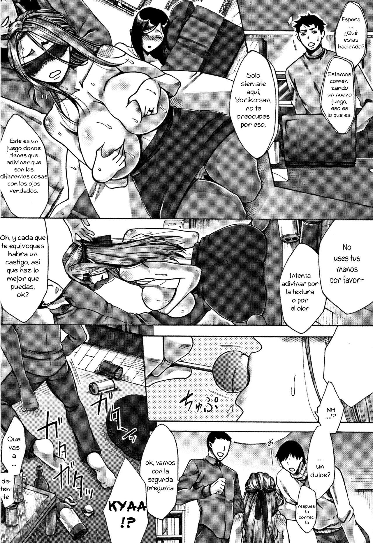 [Tukisiro Saya] Kangeikai | Fiesta de Bienvenida (Tsuma-tachi no Sukebe Doki) [Spanish] [Zonkray] image number 14