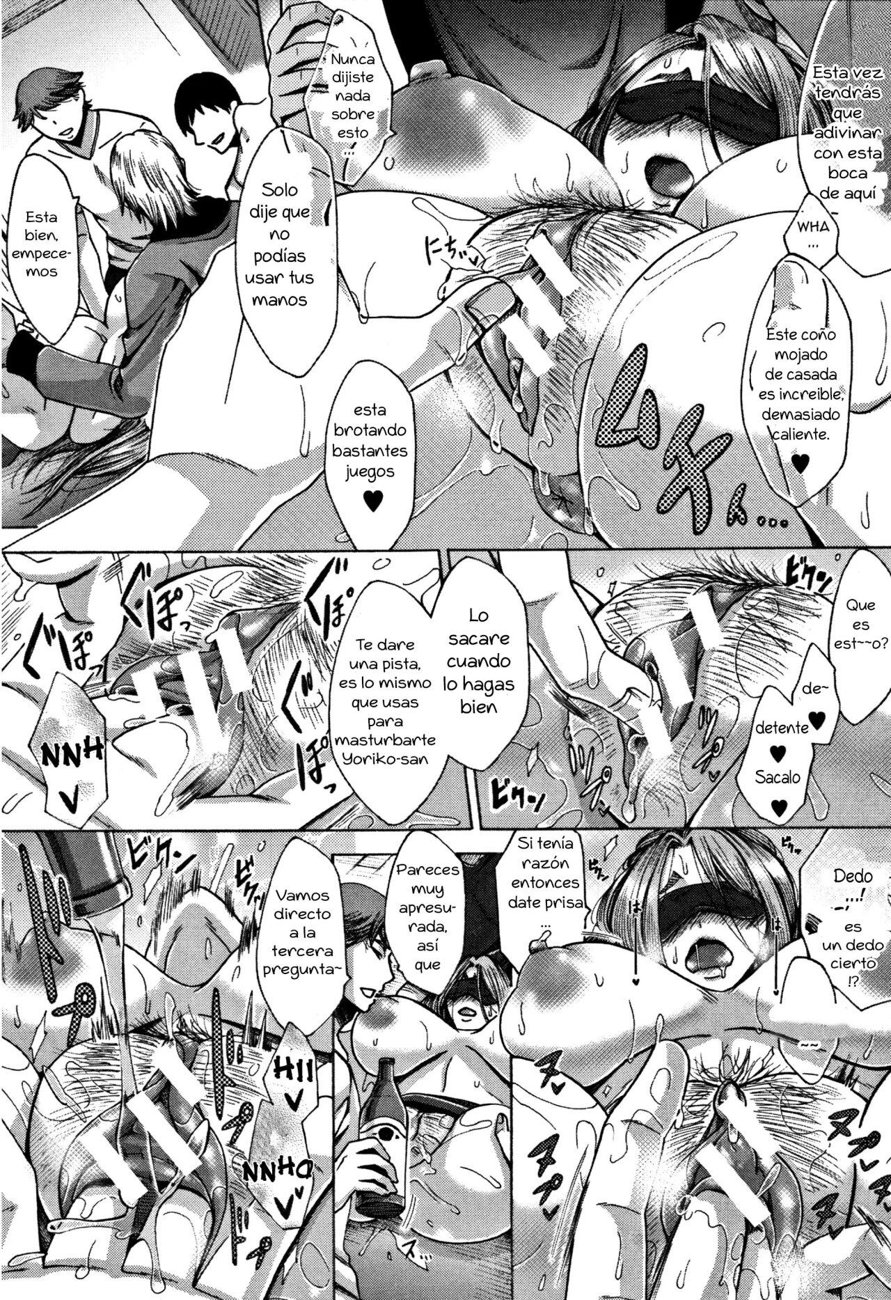 [Tukisiro Saya] Kangeikai | Fiesta de Bienvenida (Tsuma-tachi no Sukebe Doki) [Spanish] [Zonkray] image number 15