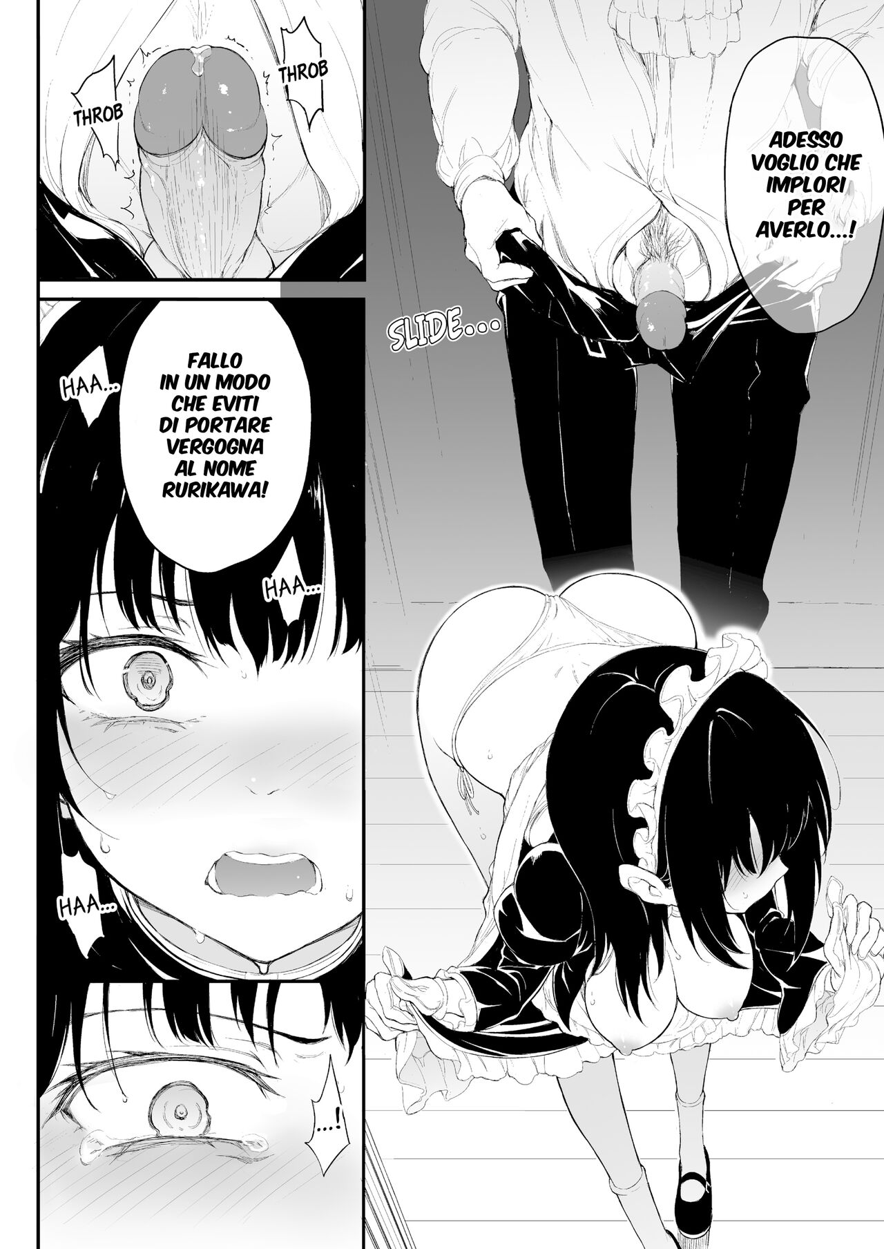 [Kyockchokyock (Kyockcho)] Maid Kyouiku. -Botsuraku Kizoku Rurikawa Tsubaki- | L'aristocratica decaduta 1 [Italian] [Hentai Fantasy] [Digital] 17eme image