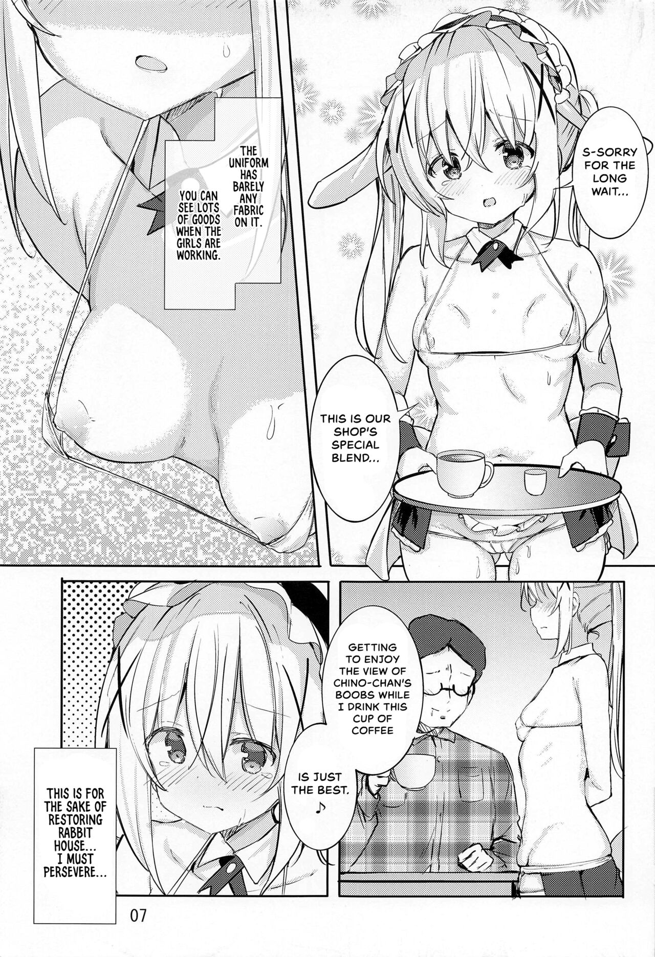 (C101) [0000 (Kurou)] Ikagawashii Omise Hajimemashita (Gochuumon wa Usagi desu ka) [English] {Hennojin} изображение № 6