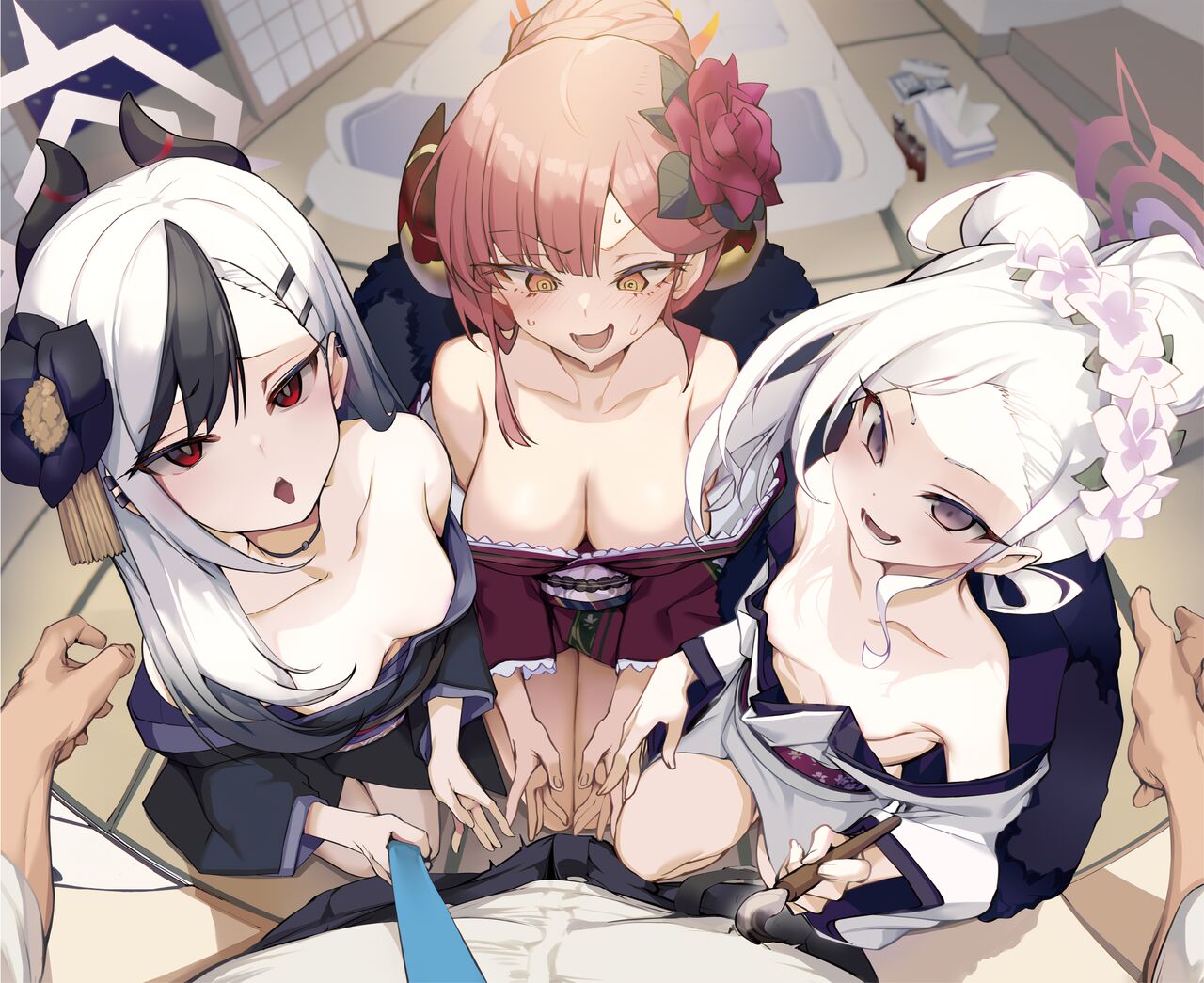 (C103) [Armadillo (Renji)] Tamari ni Tamatta Seiyoku Uketomemasu Sensei no Koto ga Daisukidakara... Seishori Schedule Go-Youi Shimashita❤ (Blue Archive) [Korean] изображение № 44