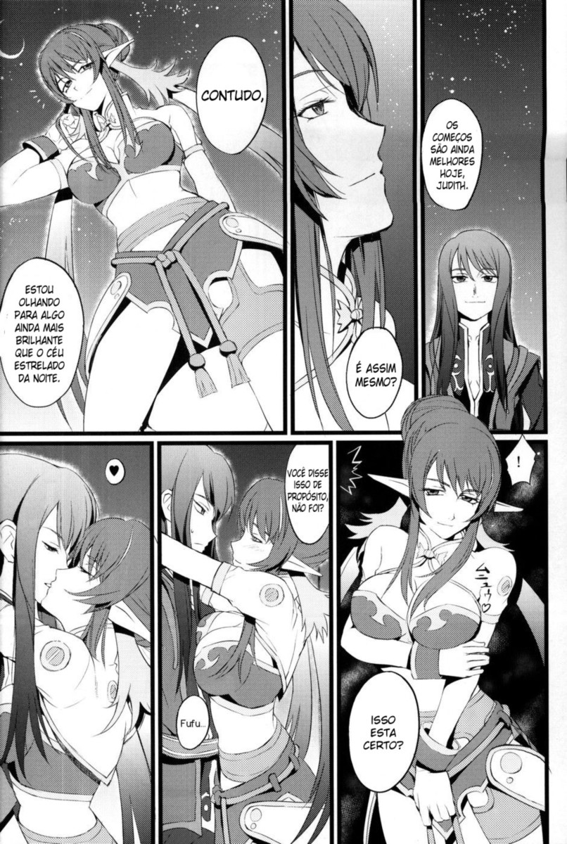 (COMIC1☆4) [FukaFuka Tenshoku (Popuran)] Judi Nee o Tsuranukitoosu Hon (Tales of Vesperia) [Portuguese-BR] image number 3