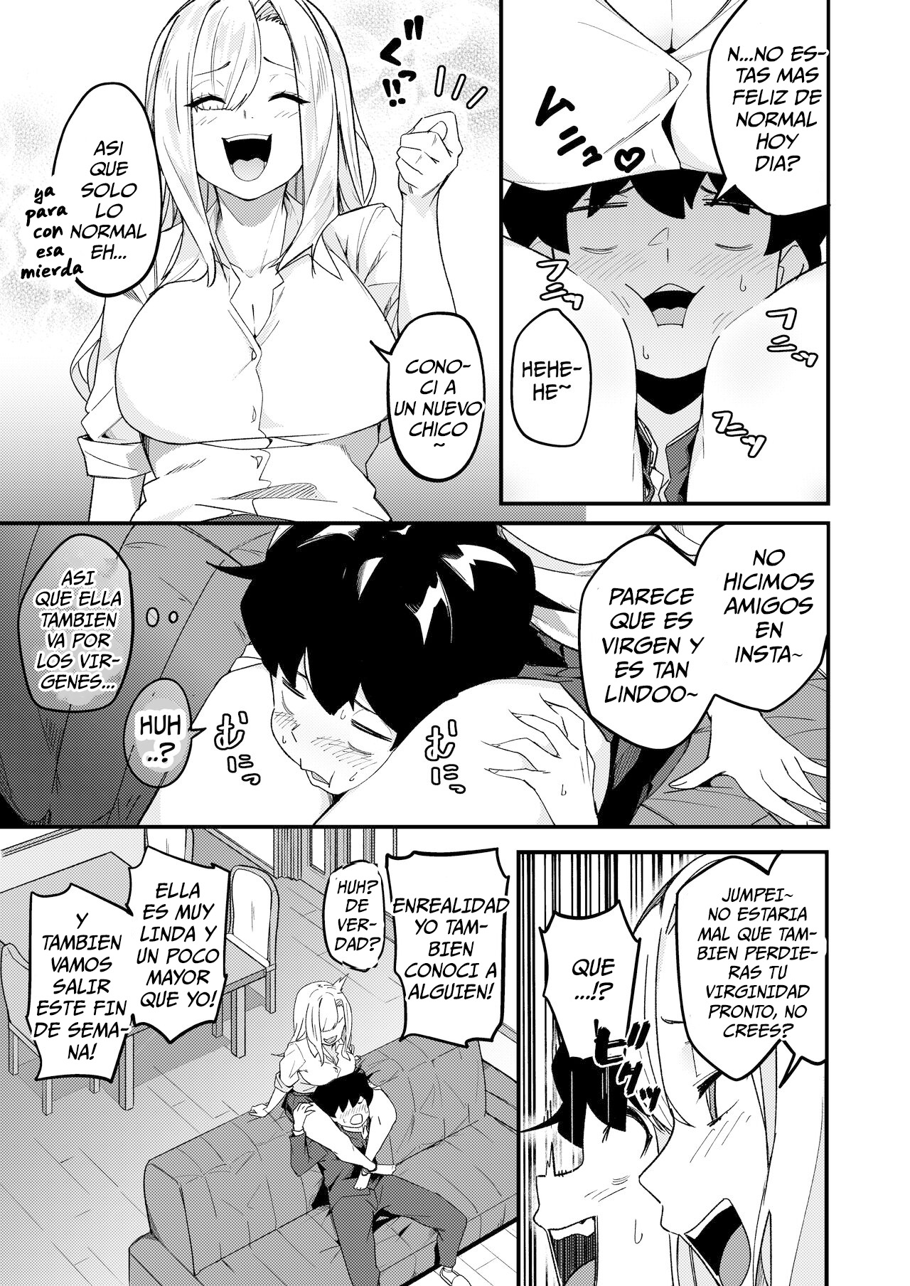 [Kakurenbo (Re׃ankh)] Kyoudai Matching ~Oya ni Naisho de Gachihame Koubi Seikatsu~ [Spanish] [Me Banearon x P3NDEJ0] 画像番号 10