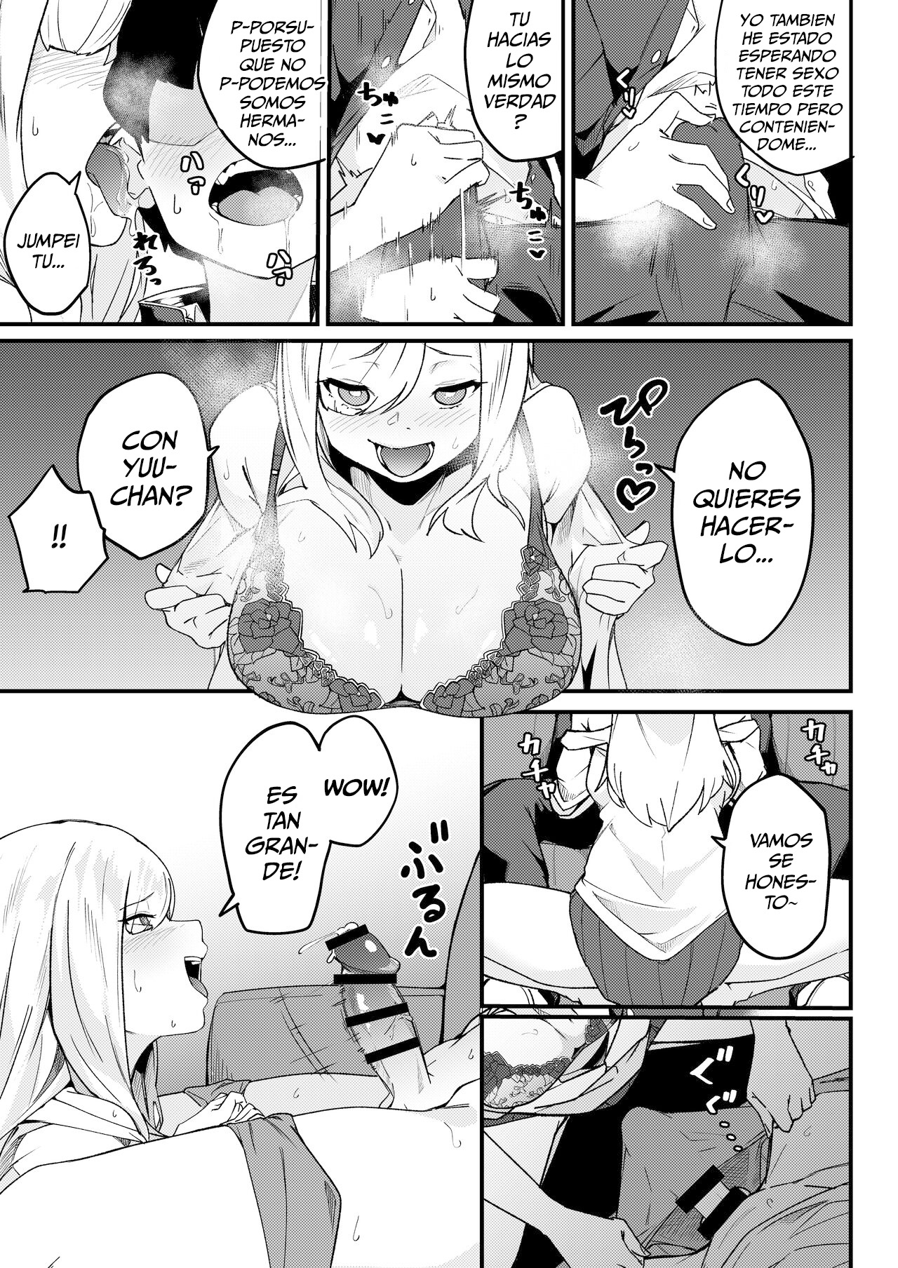 [Kakurenbo (Re׃ankh)] Kyoudai Matching ~Oya ni Naisho de Gachihame Koubi Seikatsu~ [Spanish] [Me Banearon x P3NDEJ0] 画像番号 14