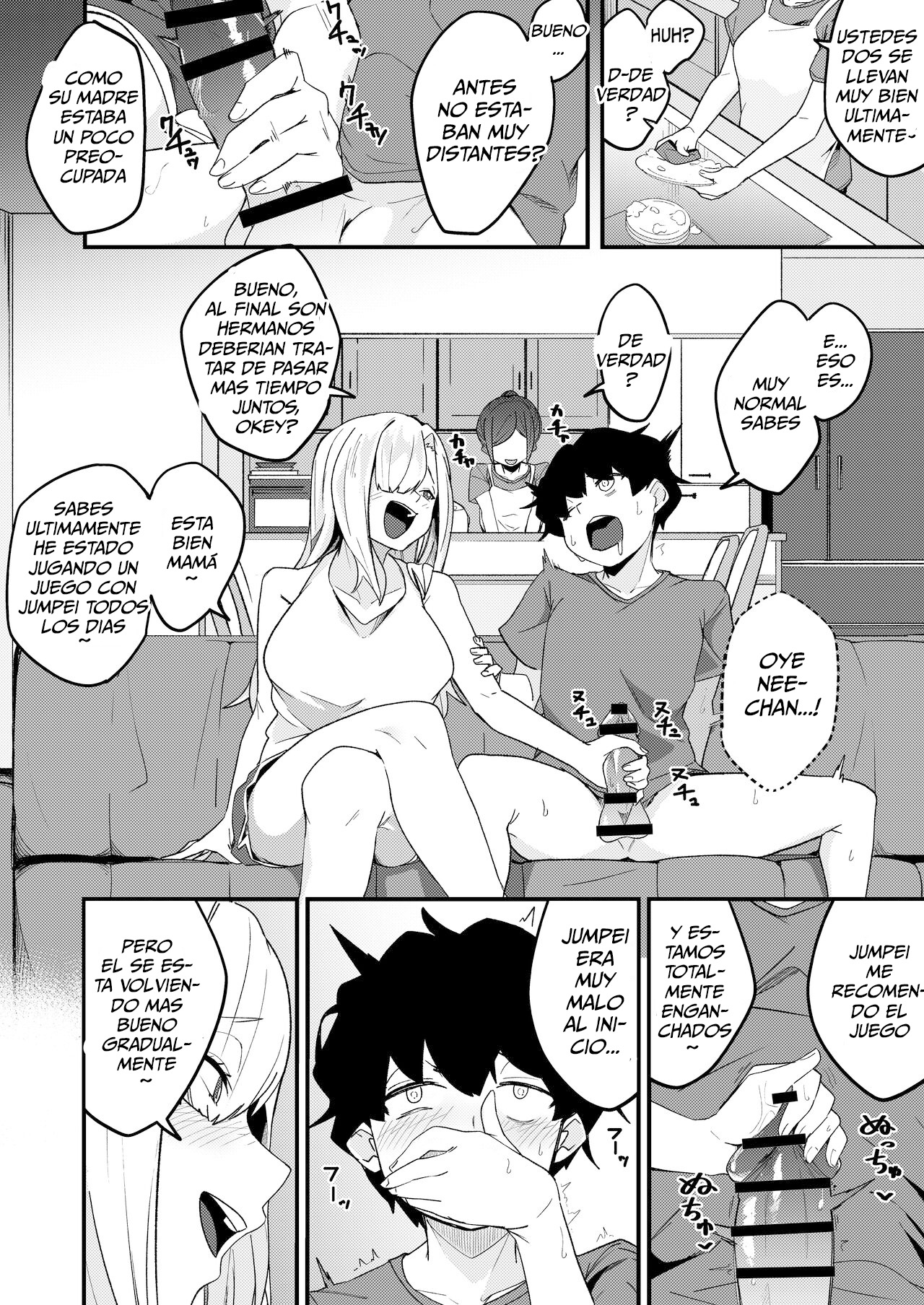 [Kakurenbo (Re׃ankh)] Kyoudai Matching ~Oya ni Naisho de Gachihame Koubi Seikatsu~ [Spanish] [Me Banearon x P3NDEJ0] 画像番号 33