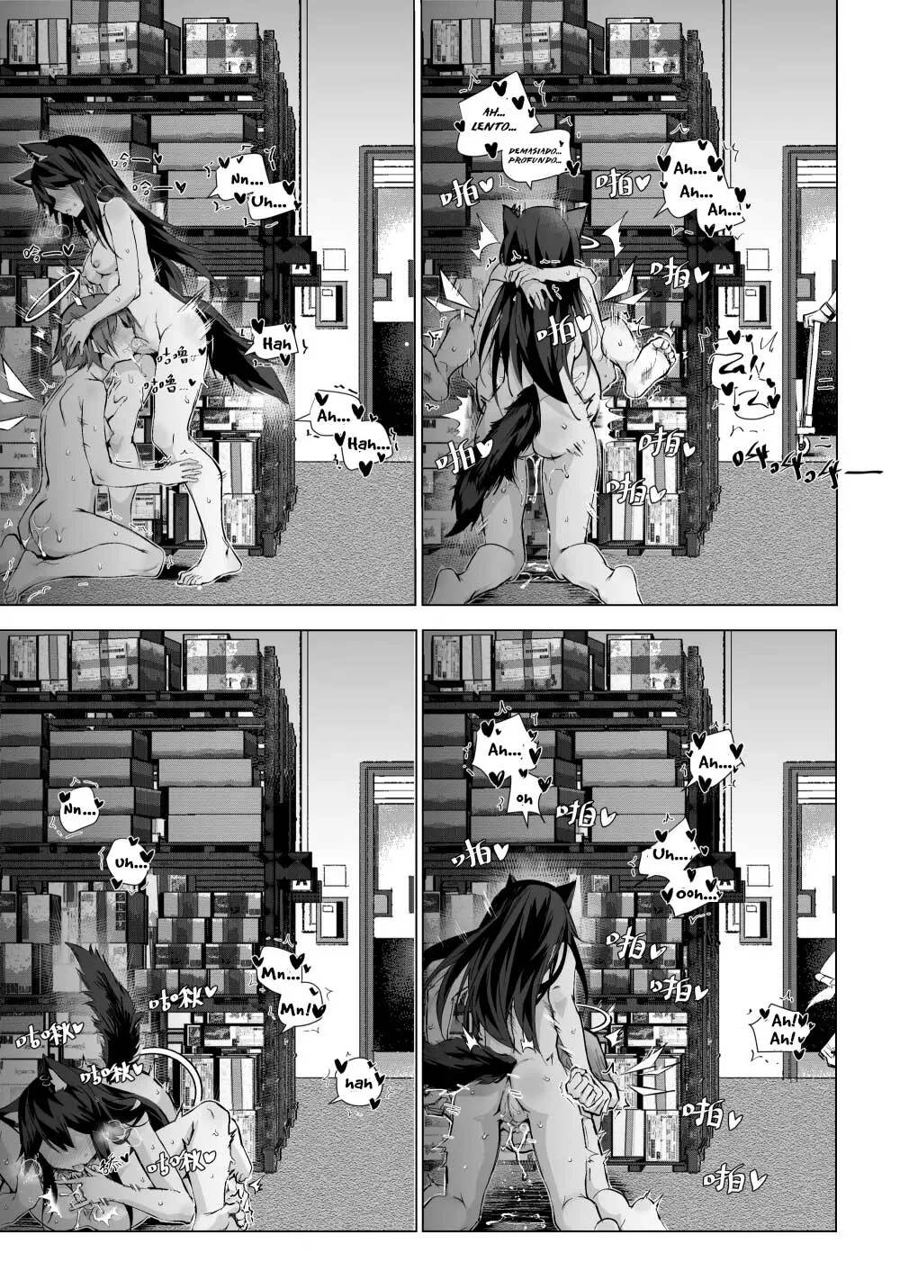 [Kataokasan] Futanari Texas x Exusiai (Arknights) [Spanish] [Zombie9888] numero di immagine  12