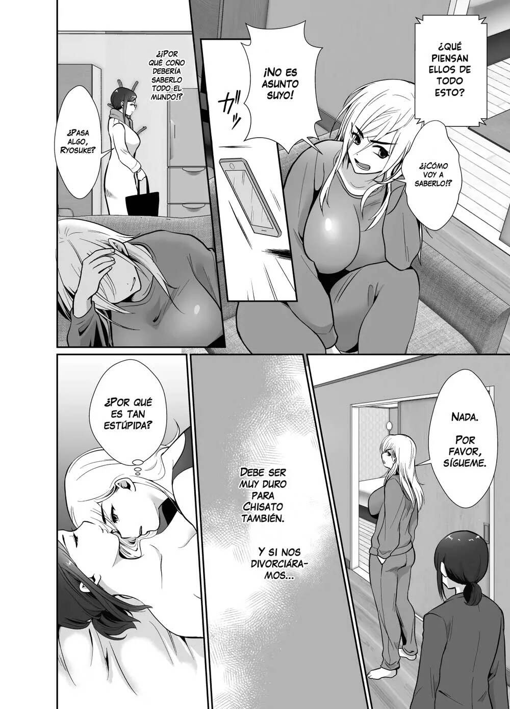 [Kinokko (Taguchi Monyata)] Uwakisyou no Otto ni Seitenkan Kusuri o Nomase Tsuzuketa Kekka 2 | Los resultados de hacer que mi marido adúltero beba continuamente una droga que modifica el género 2 [Spanish] [Zombie9888] numero di immagine  16