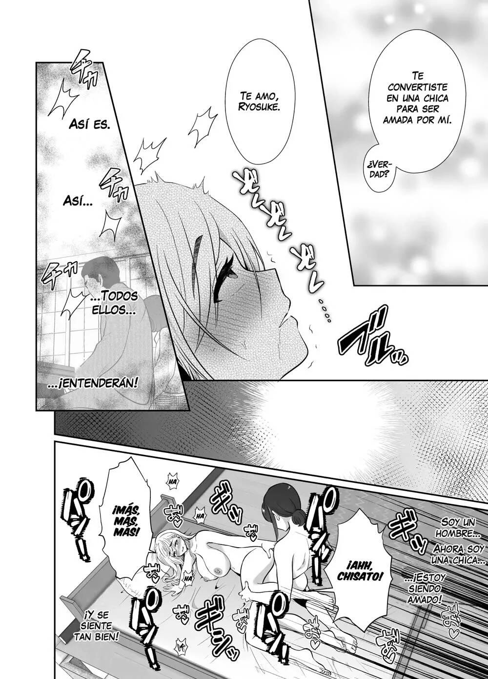 [Kinokko (Taguchi Monyata)] Uwakisyou no Otto ni Seitenkan Kusuri o Nomase Tsuzuketa Kekka 2 | Los resultados de hacer que mi marido adúltero beba continuamente una droga que modifica el género 2 [Spanish] [Zombie9888] numero di immagine  80