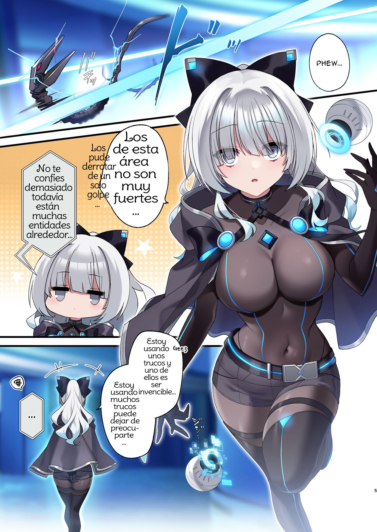 [Yajirushi Key (Hoshina Meito)] Dennou Shoujo wa Kasou Sekai ni Shizumi Yuku Spanish [Amaterasu] изображение № 5