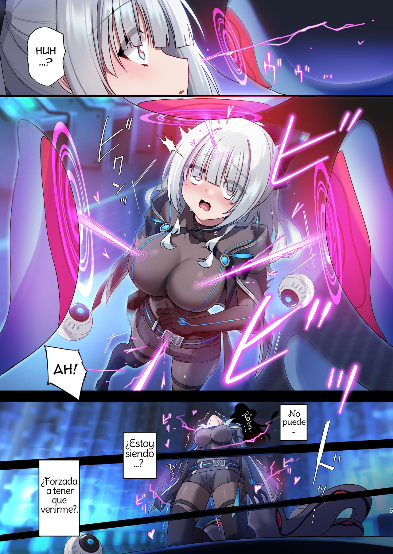 [Yajirushi Key (Hoshina Meito)] Dennou Shoujo wa Kasou Sekai ni Shizumi Yuku Spanish [Amaterasu] изображение № 7