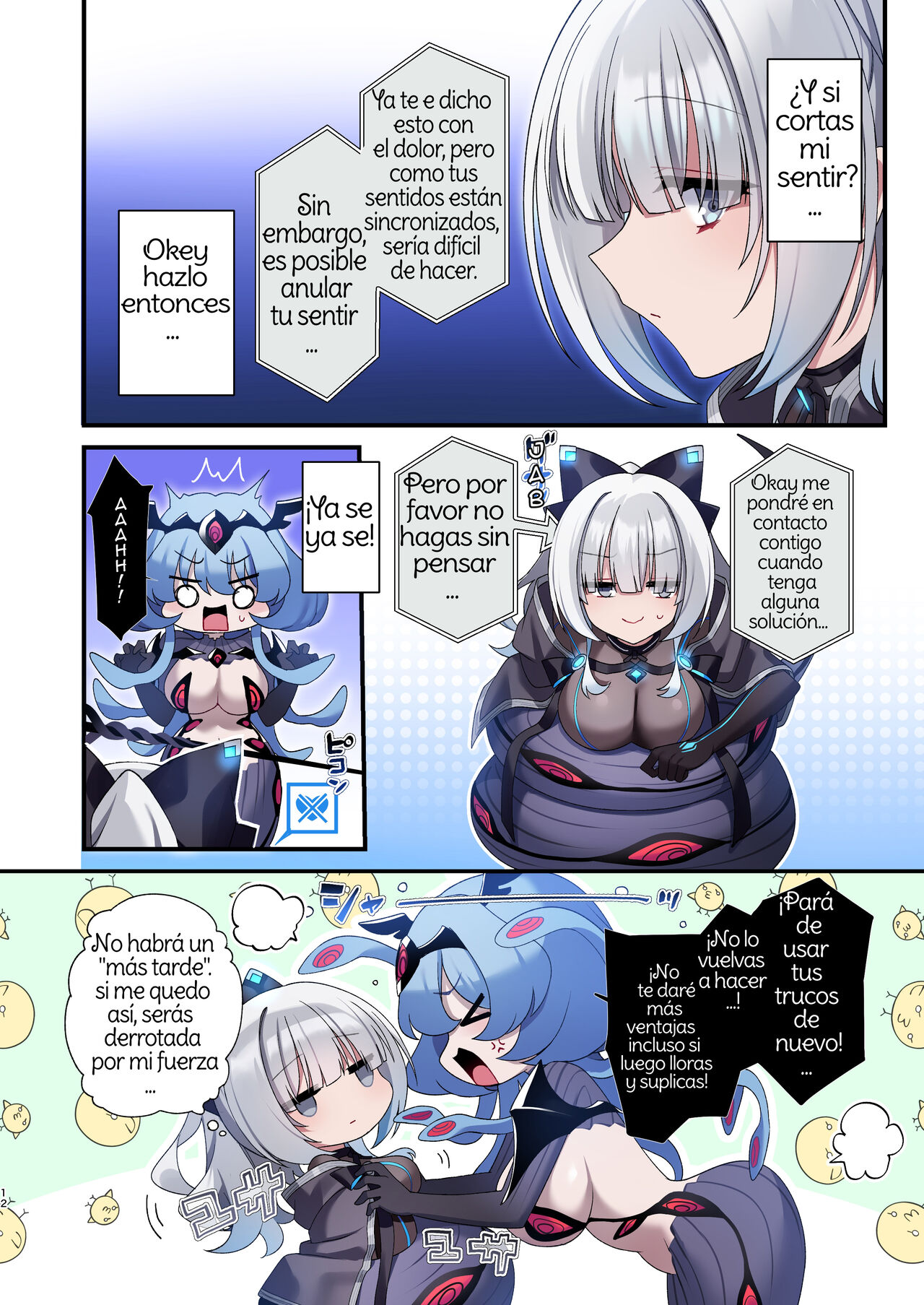 [Yajirushi Key (Hoshina Meito)] Dennou Shoujo wa Kasou Sekai ni Shizumi Yuku [Spanish] [Amaterasu] [Digital] изображение № 12