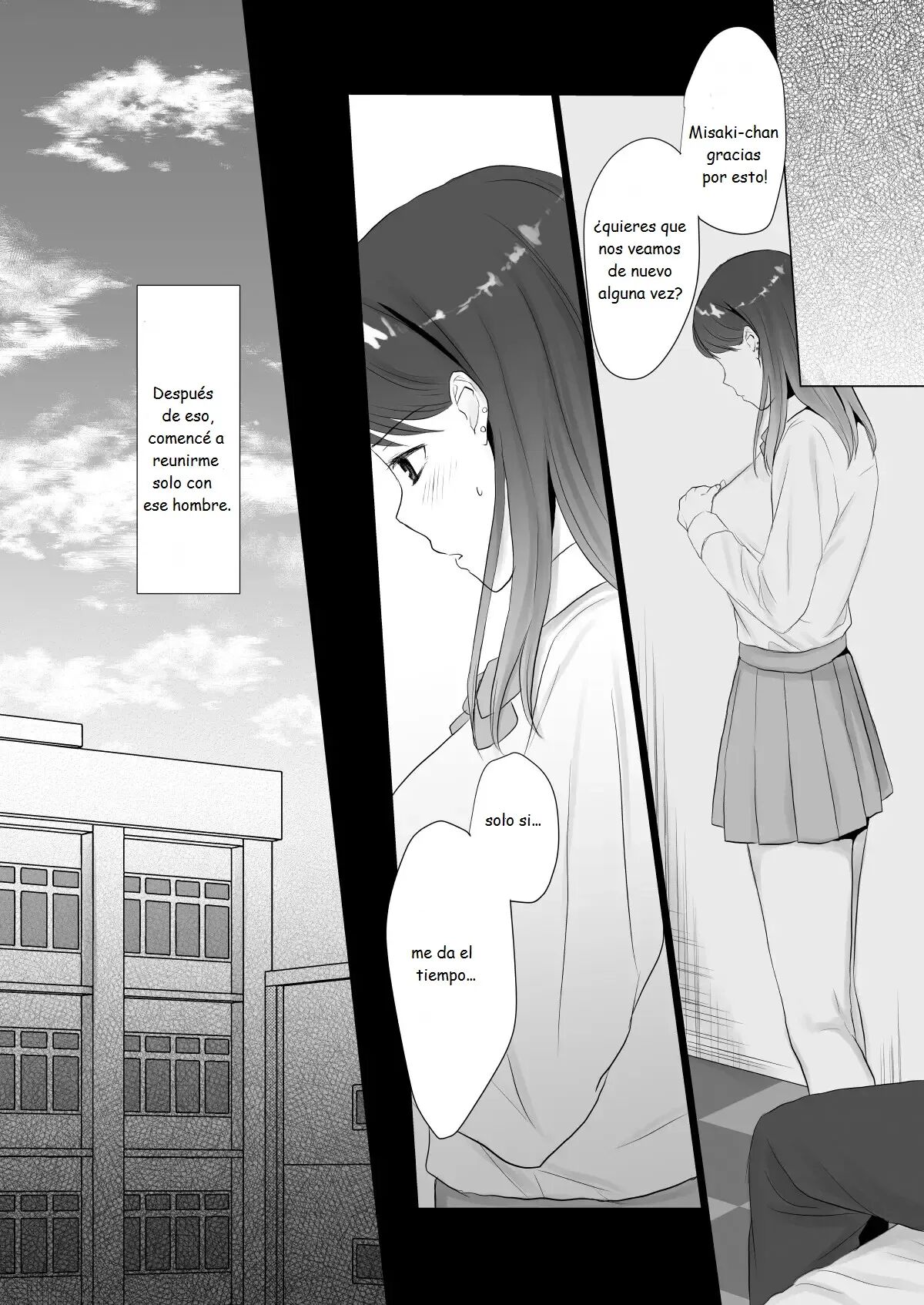 [Shirokuroino] Namahame Enkou JK no Sonogo | The JK After Whoring Herself Out [Español] [RizeTedeza] image number 9