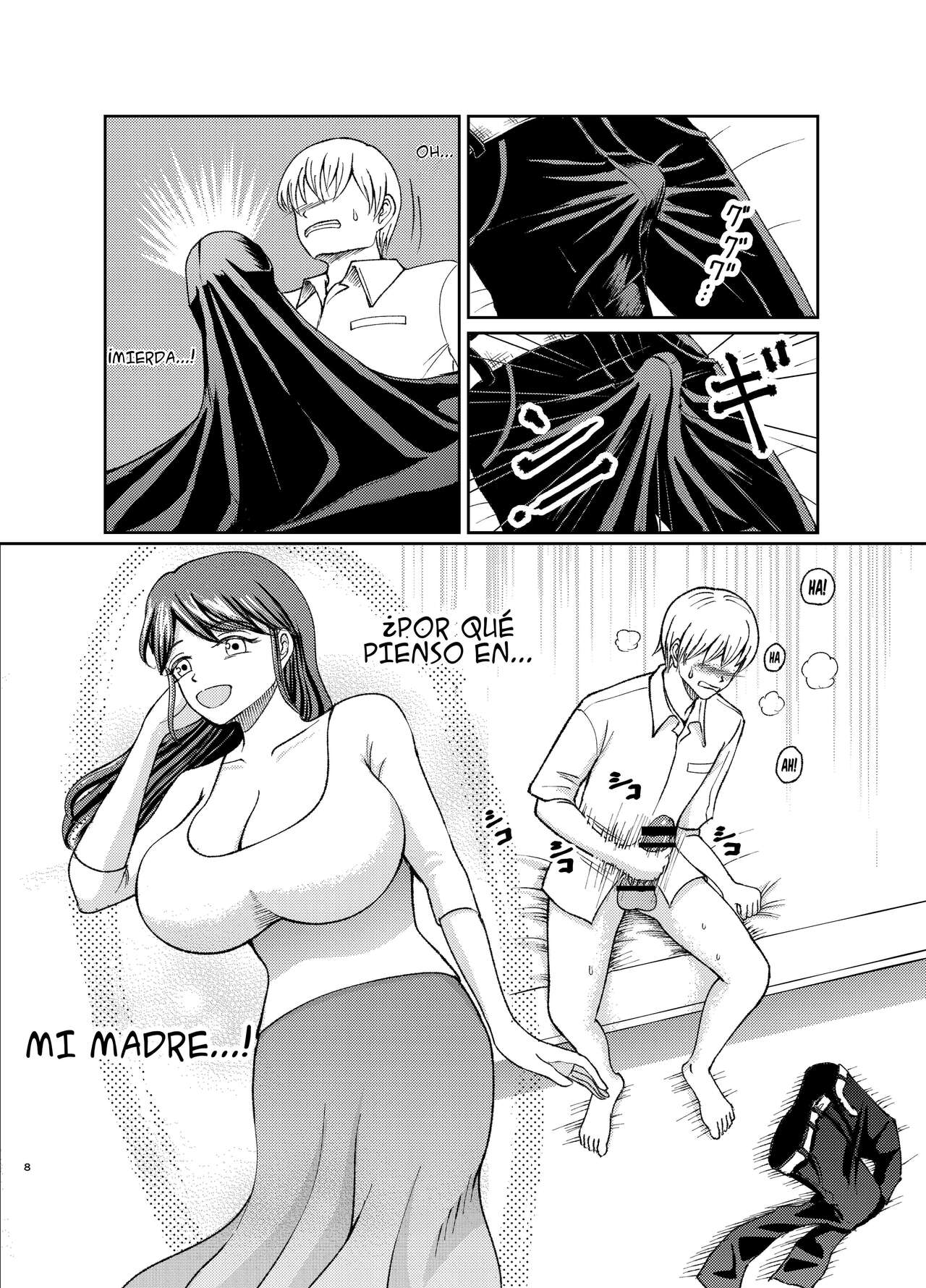 [Swap Minami (Minami Kei, Swap Kinoko)] Yasashii Bakunyuu Kaa-san to Irekawacchatta Hankouki na Ore no Hanashi ~1~ | Cambio de cuerpos, yo y mi pechugona madre 1 [Spanish] image number 8
