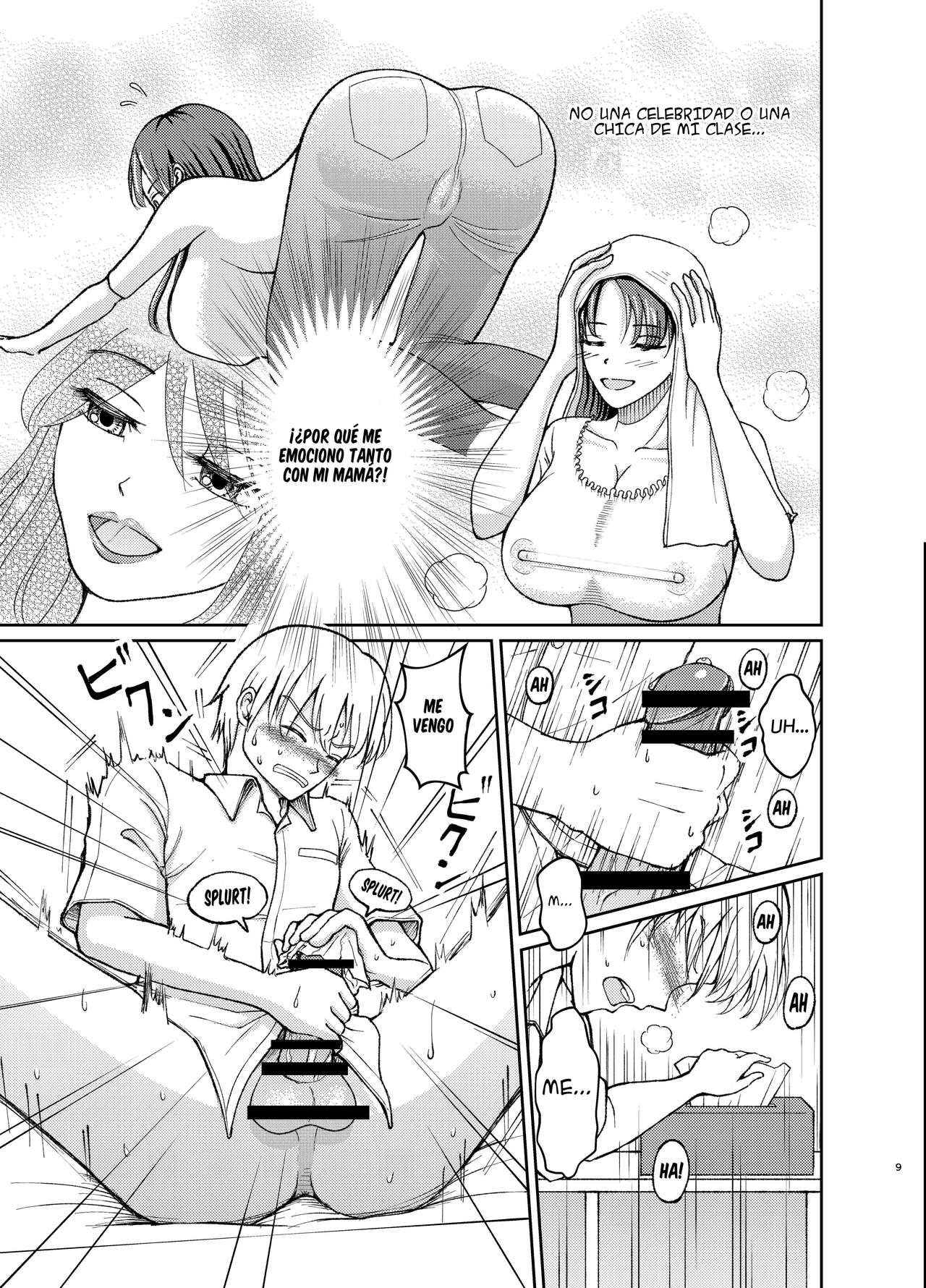 [Swap Minami (Minami Kei, Swap Kinoko)] Yasashii Bakunyuu Kaa-san to Irekawacchatta Hankouki na Ore no Hanashi ~1~ | Cambio de cuerpos, yo y mi pechugona madre 1 [Spanish] image number 9