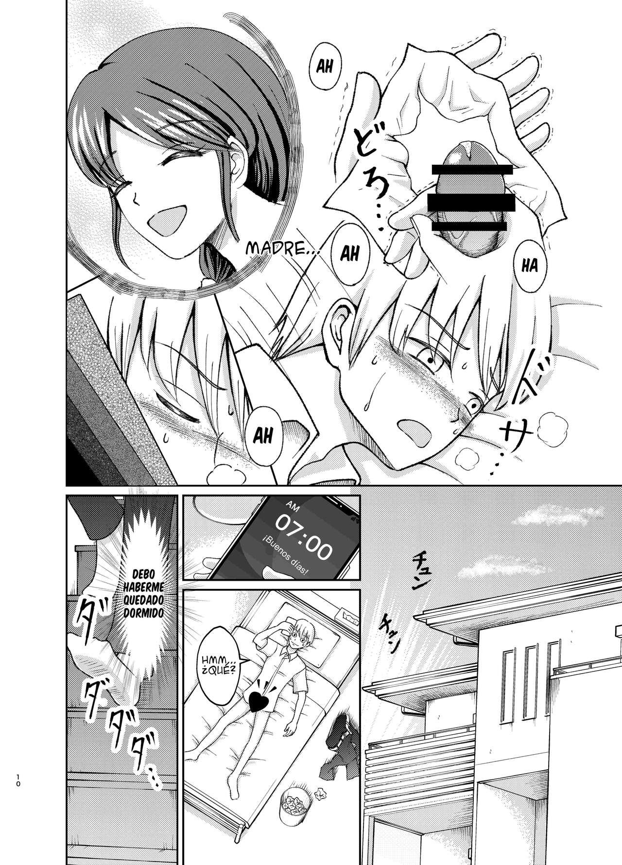 [Swap Minami (Minami Kei, Swap Kinoko)] Yasashii Bakunyuu Kaa-san to Irekawacchatta Hankouki na Ore no Hanashi ~1~ | Cambio de cuerpos, yo y mi pechugona madre 1 [Spanish] image number 10