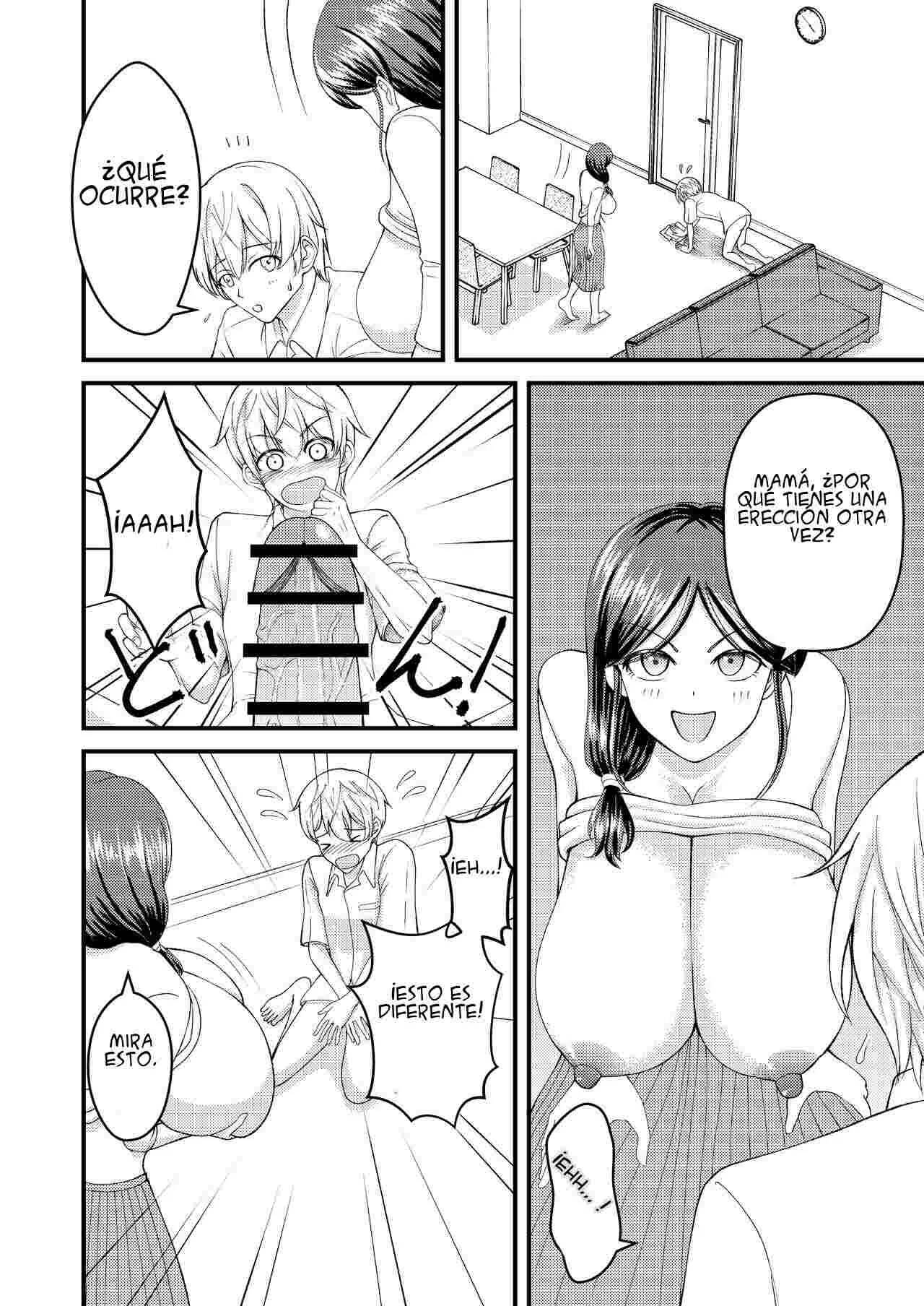 [Swap Minami (Minami Kei, Swap Kinoko)] Yasashii Bakunyuu Kaa-san to Irekawacchatta Hankouki na Ore no Hanashi ~2~ | Cambio de cuerpos, yo y mi pechugona madre 2 [Spanish] 3eme image