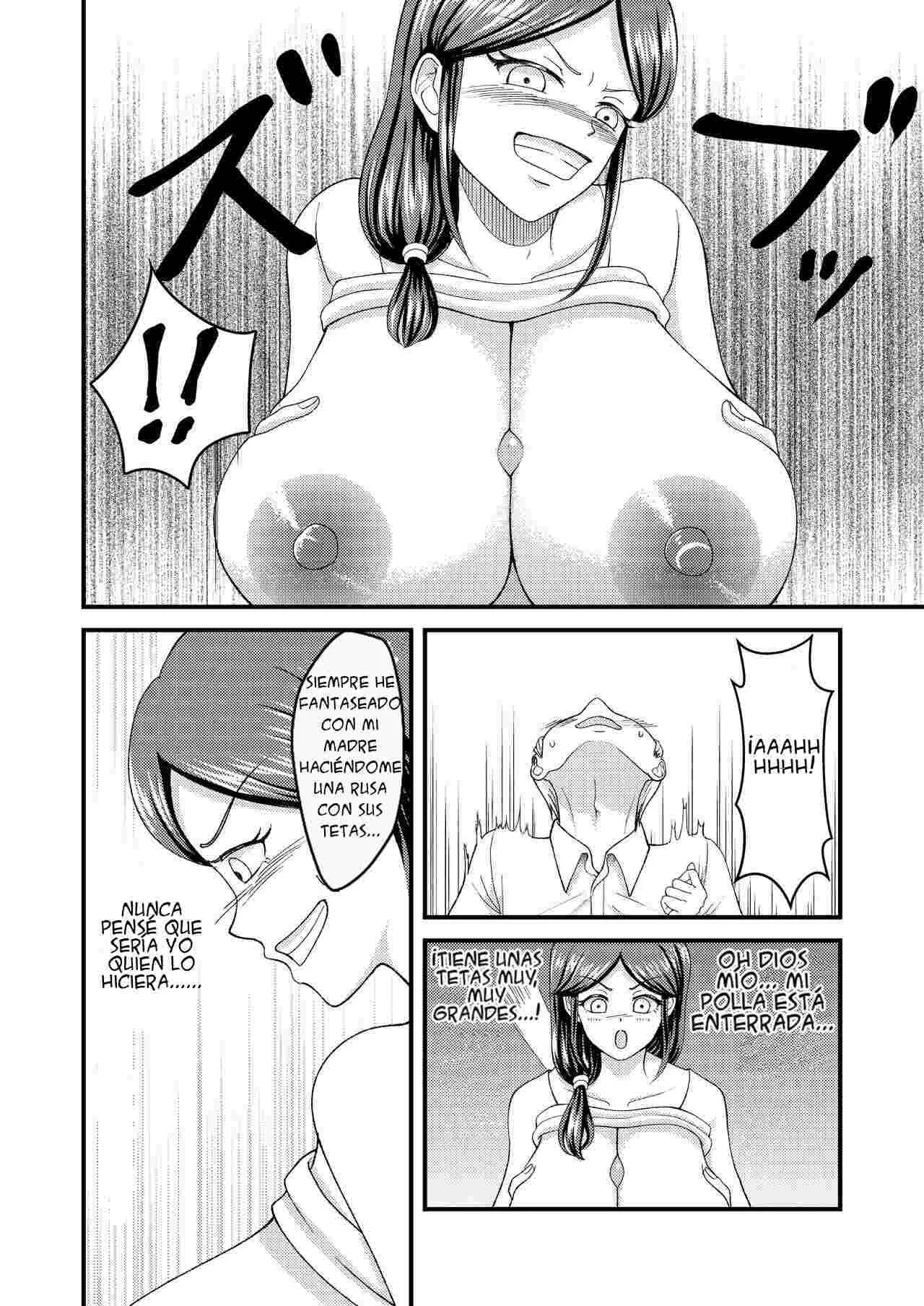 [Swap Minami (Minami Kei, Swap Kinoko)] Yasashii Bakunyuu Kaa-san to Irekawacchatta Hankouki na Ore no Hanashi ~2~ | Cambio de cuerpos, yo y mi pechugona madre 2 [Spanish] 10eme image