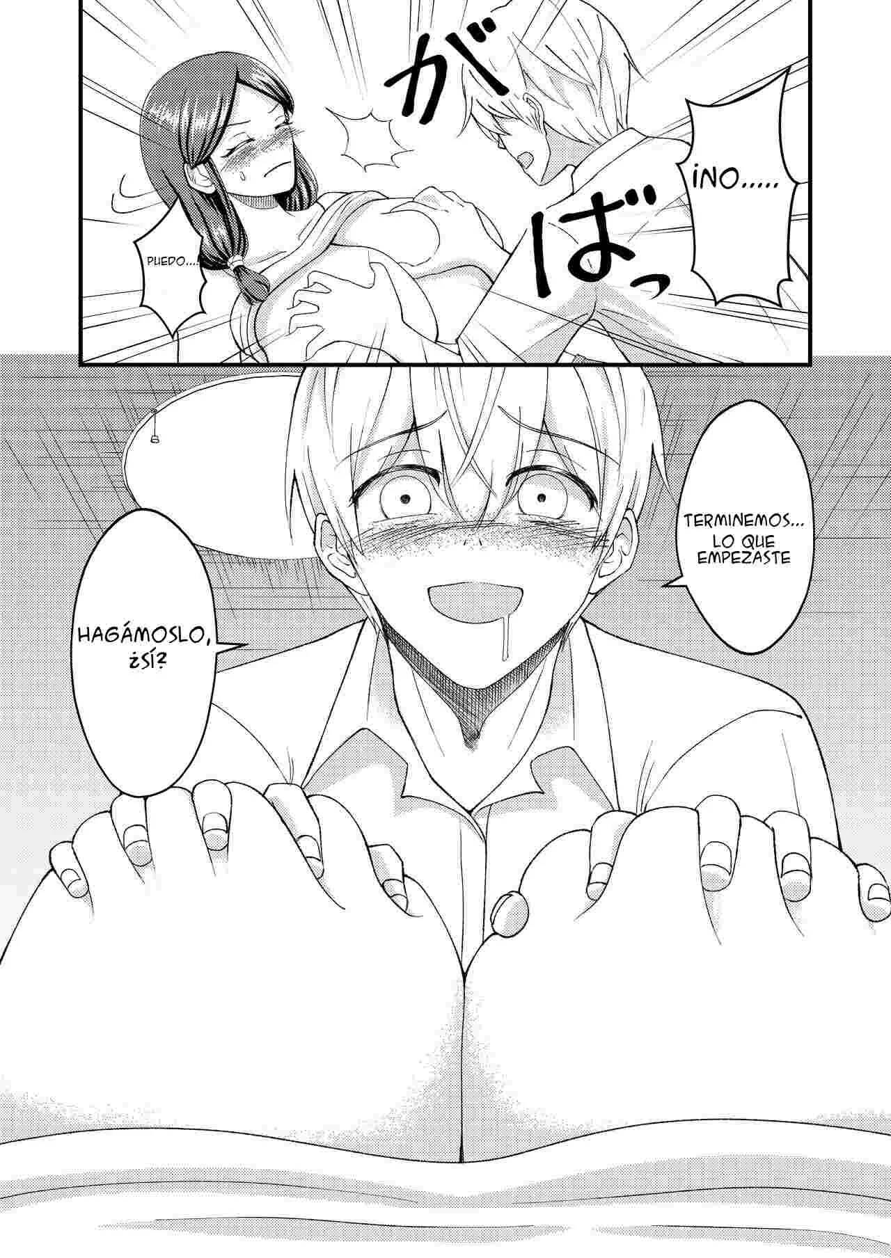 [Swap Minami (Minami Kei, Swap Kinoko)] Yasashii Bakunyuu Kaa-san to Irekawacchatta Hankouki na Ore no Hanashi ~2~ | Cambio de cuerpos, yo y mi pechugona madre 2 [Spanish] 20eme image