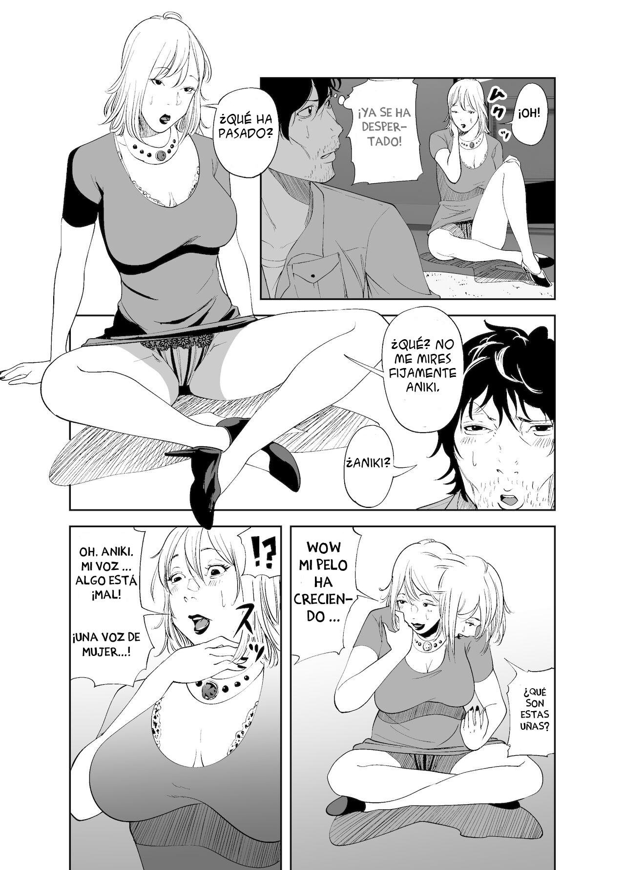 [like-a-moon] BODY CHANGE! ~Celeb Jukujo to Muchimuchi Maid~ | ¡CAMBIO DE CUERPO! ~ Madura famosa y sirvienta gordita~ [Spanish] 이미지 번호 16