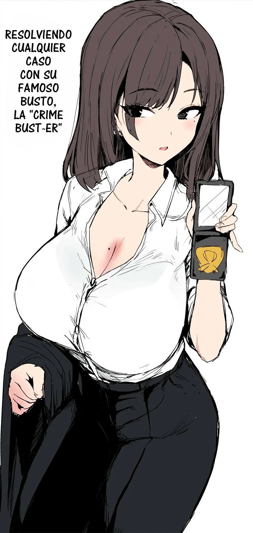[Hotate-chan] Oppai Keiji | Detective tetona [Spanish] [Colorized] numero di immagine  9