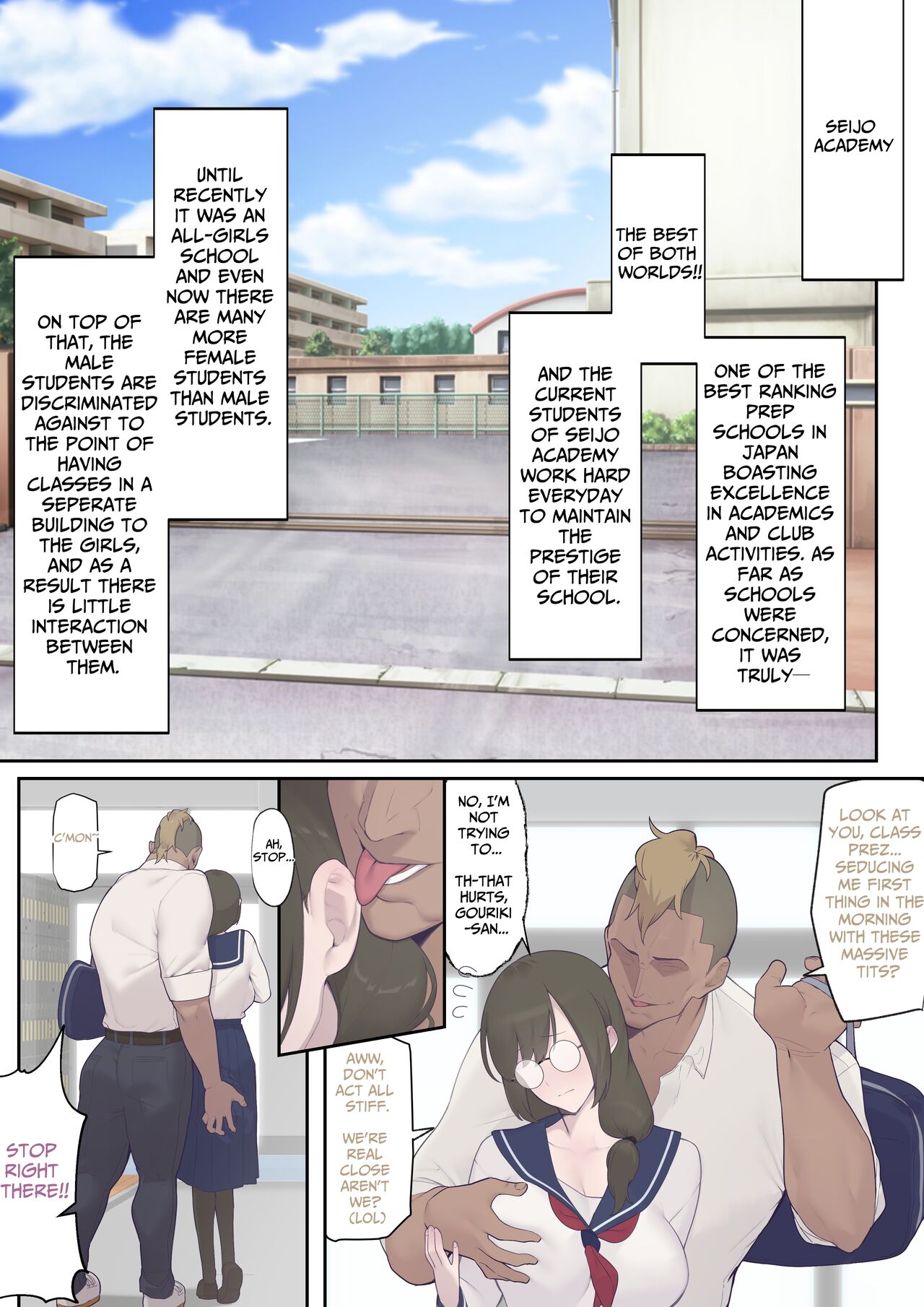 [Okushima Izumo] Daraku Seitokai ~Hiiragi Ayane Hen~ | Carnal Student Council ~Hiiragi Ayane Chapter~ [English] [frippe] numero di immagine  3