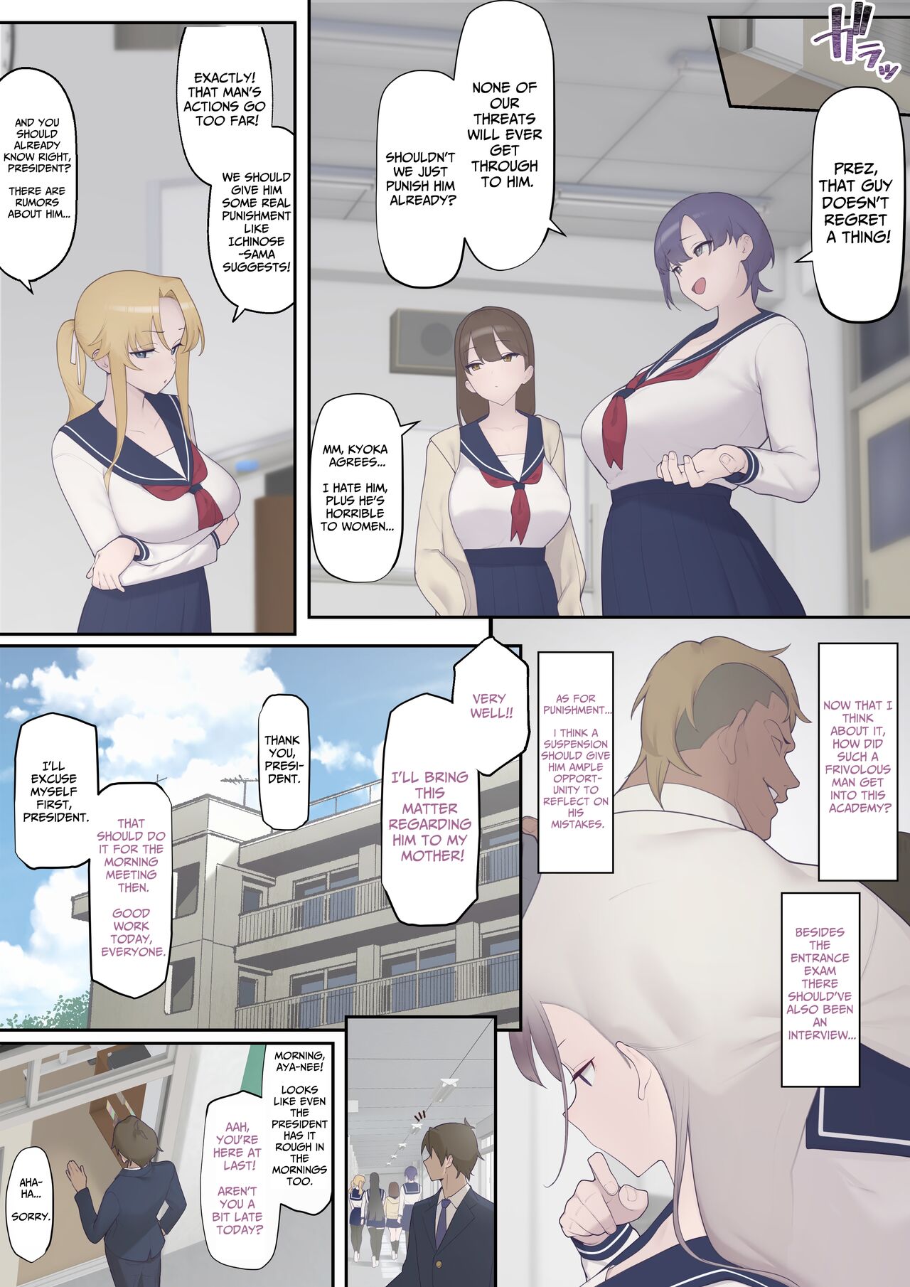 [Okushima Izumo] Daraku Seitokai ~Hiiragi Ayane Hen~ | Carnal Student Council ~Hiiragi Ayane Chapter~ [English] [frippe] numero di immagine  6