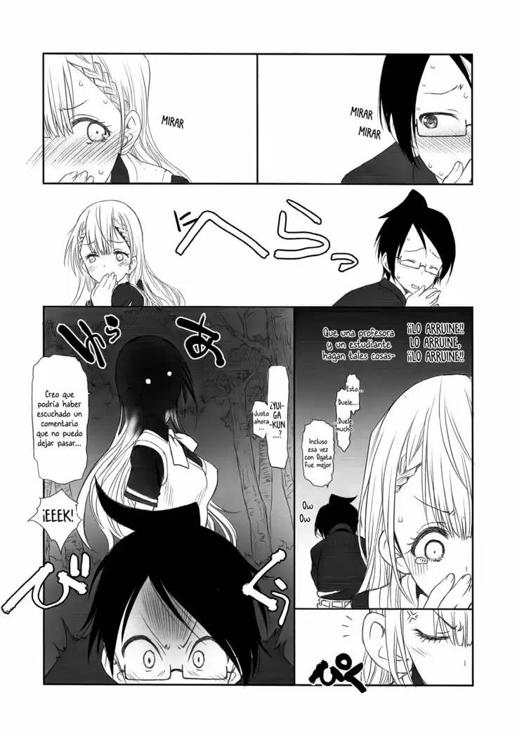 (C93) [UROBOROS (Utatane Hiroyuki)] Sensei wa Seisou ga Dekinai | Teacher Can't Clean Up (Bokutachi wa Benkyou ga Dekinai) [Spanish] image number 6